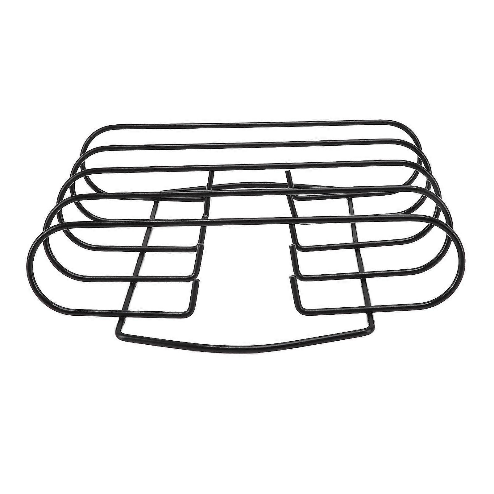 Non-Stick Iron Grill Rib Rack for Steak & Lamb Chops, Outdoor BBQ
