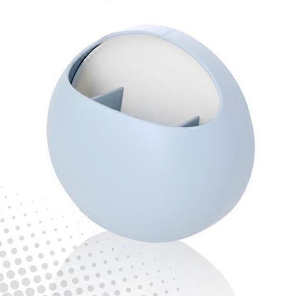 Toothbrush Organizer Bathroom Gadget Light Blue Color Wall-Mounted Design Space-Saving 1Set