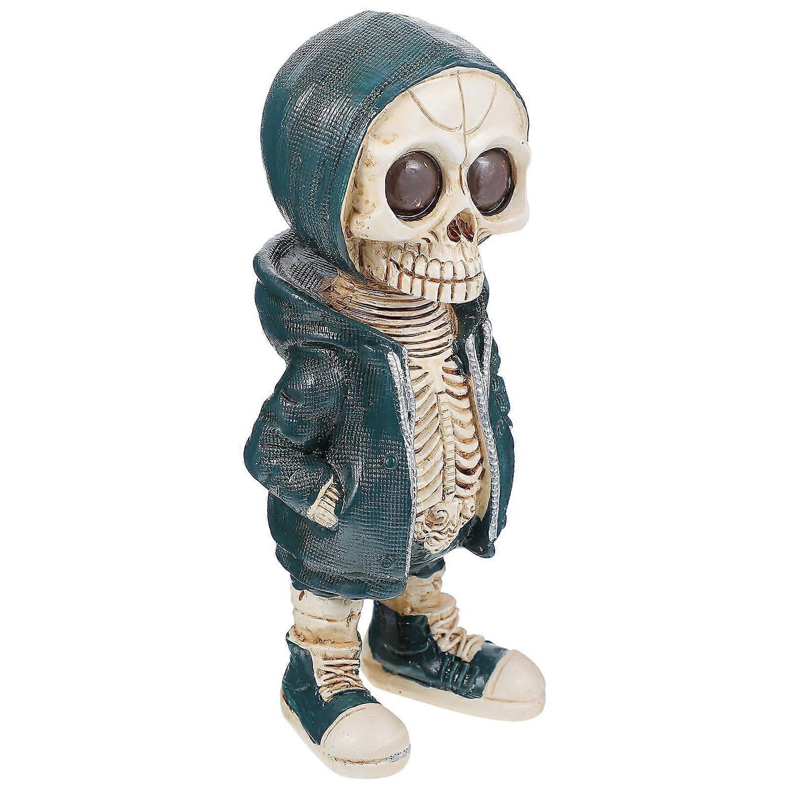 Desk Figurines Skeleton Statue Study Multi 14.5X6X5CM Collectible 1Set