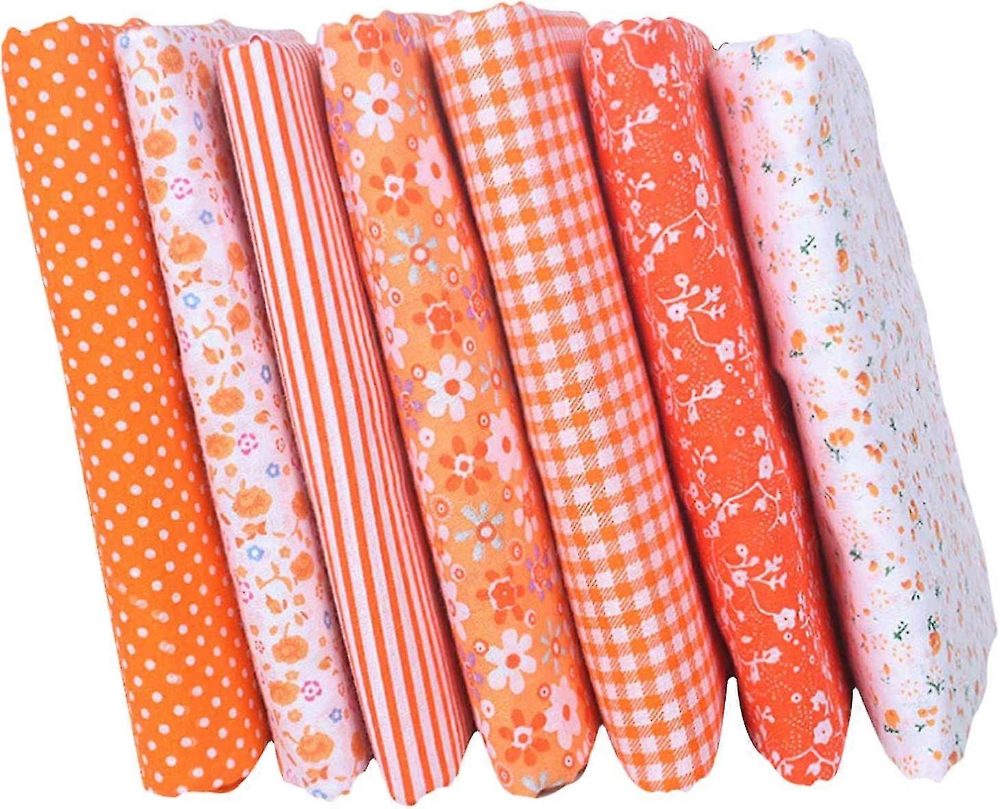14Pcs Fabric Bundles, Cotton Fabric Mixed Pattern for DIY Sewing Scrapbooking Quilting, 50x50cm