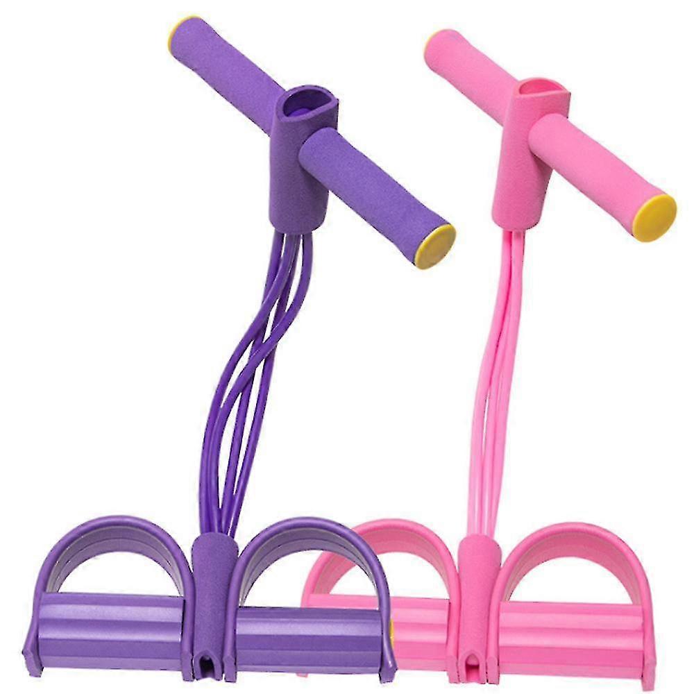 Multifunctional Resistance Band With Non-Slip Pedals Suitable For Comprehensive Body Workouts And Fitness Routines