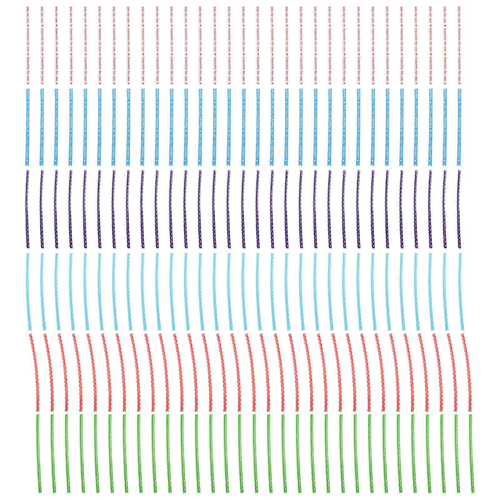 Reusable Food Bag Clips Food Bag Ties Home Users Assorted Color 9x0.4cm Binding 6 Packs