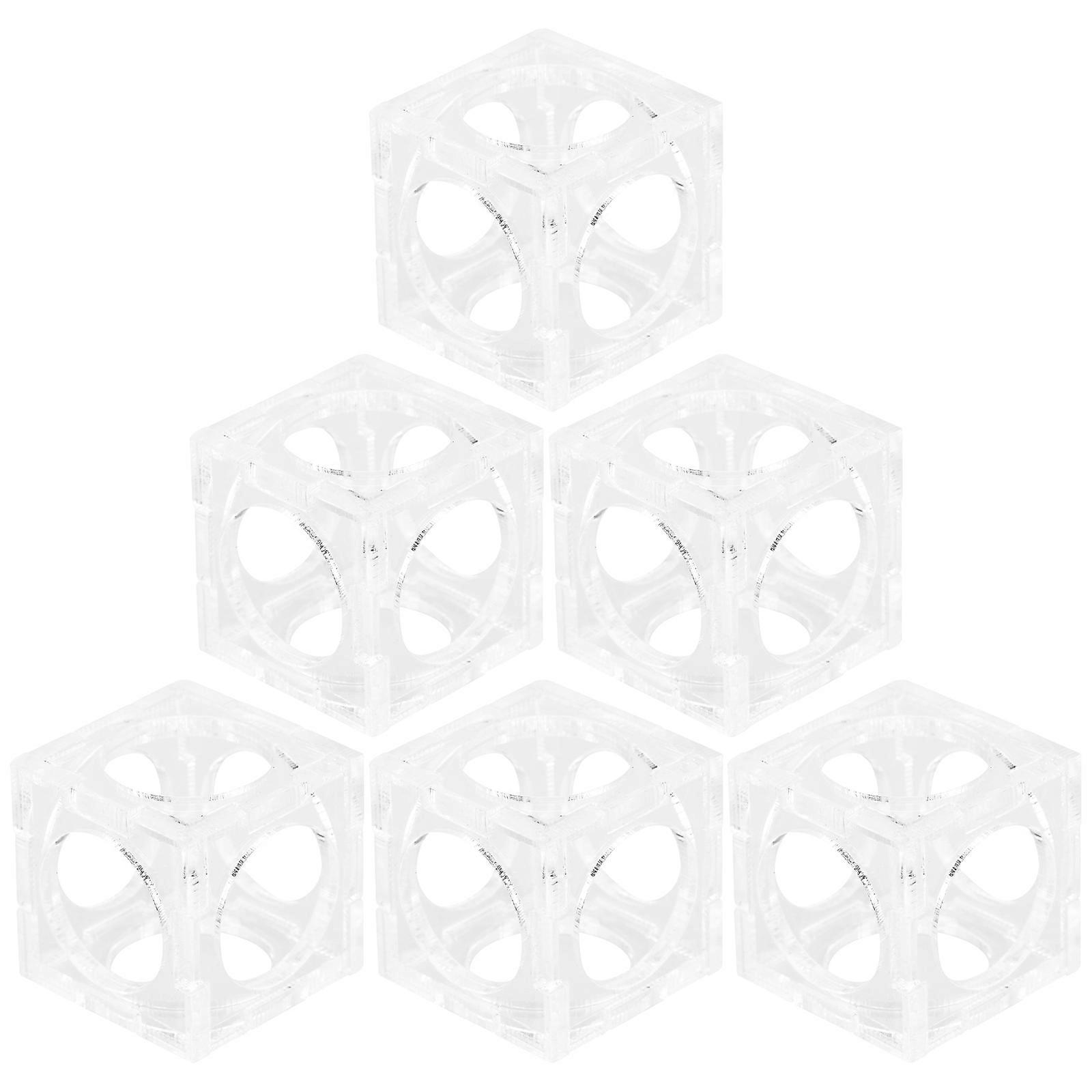 Aquarium Decor Ornaments Spawning Tank Breeding and Spawn 6Pcs Transparent Color