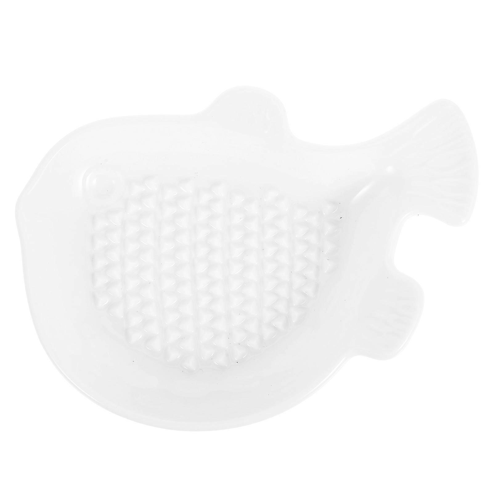 Ceramic Ginger Grinding Plate for Efficient Mincing – Kitchen Tool for Garlic, Ginger, and Fruits, Versatile Grinding Supply for Home Use