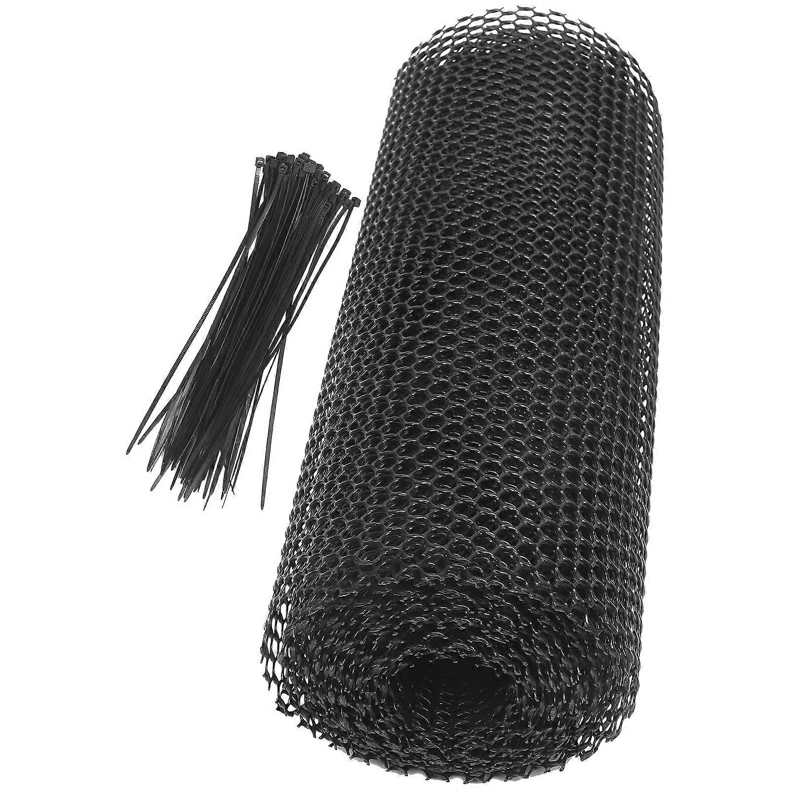 Plastic Mesh Fence Multi-Use Garden Fence Net Natural Atmosphere Garden Decoration 600.00X40.00X0.20Cm 1Set