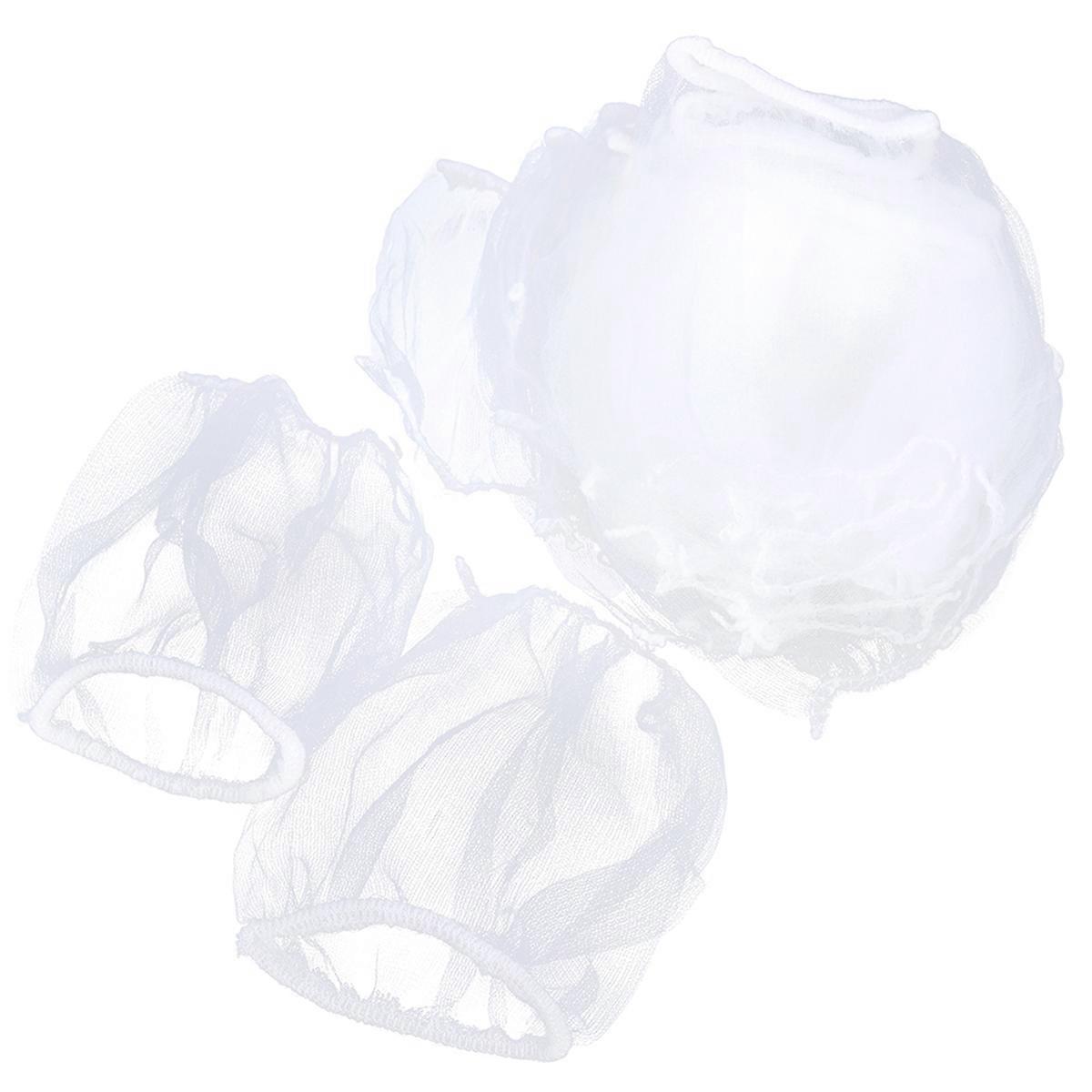 Mesh Sink Strainer For Garbage Square Shape White Color 30Pcs