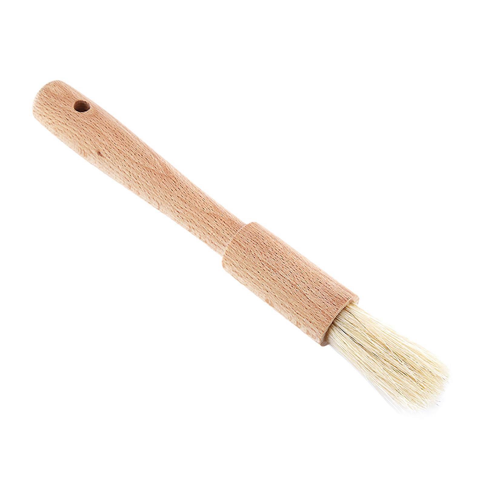 Brosse à barbecue en bois, brosse à pâtisserie, huile, sauce, beurre, ustensile de cuisine (manche rond)