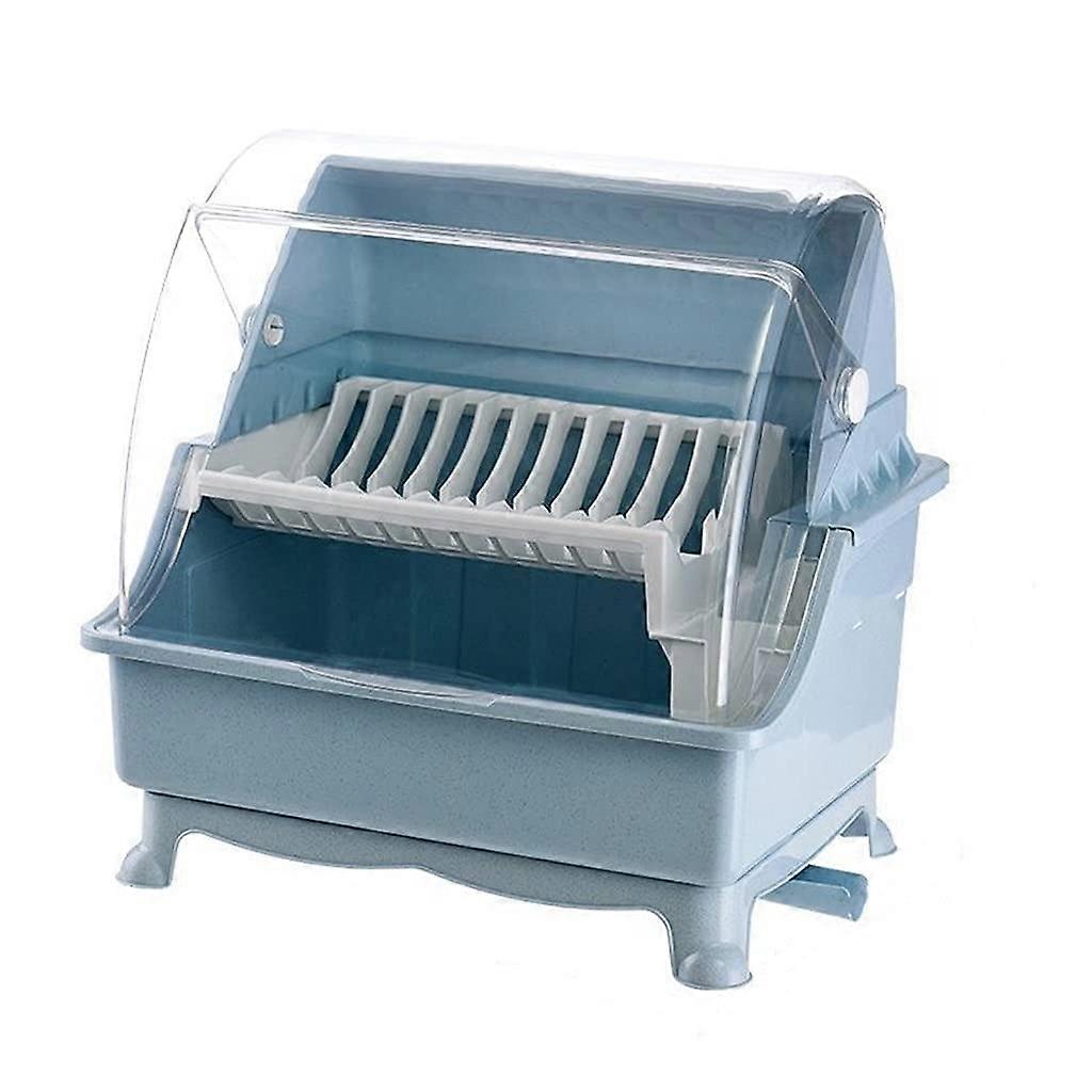 Kitchen Double layer Container Household Drying rack Pink 46cmx34.5cmx46cm