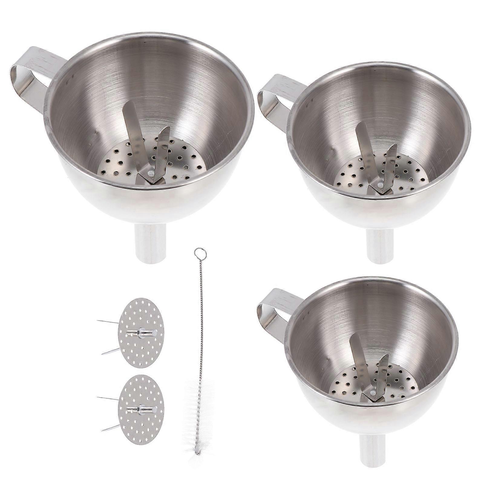 Here's a well structured product description and potential use case information for the **"1set Mini Kitchen Funnel With Filter Stainless Steel