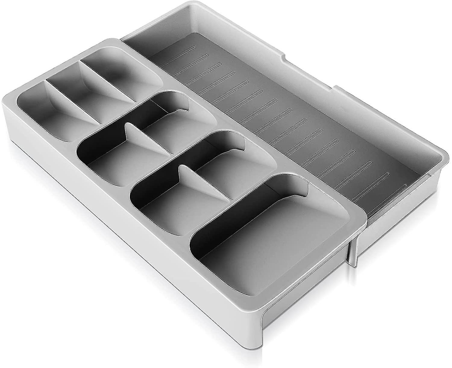 Cutlery Organizer, Cutlery Tray, 9 Compartment Drawer Organizer