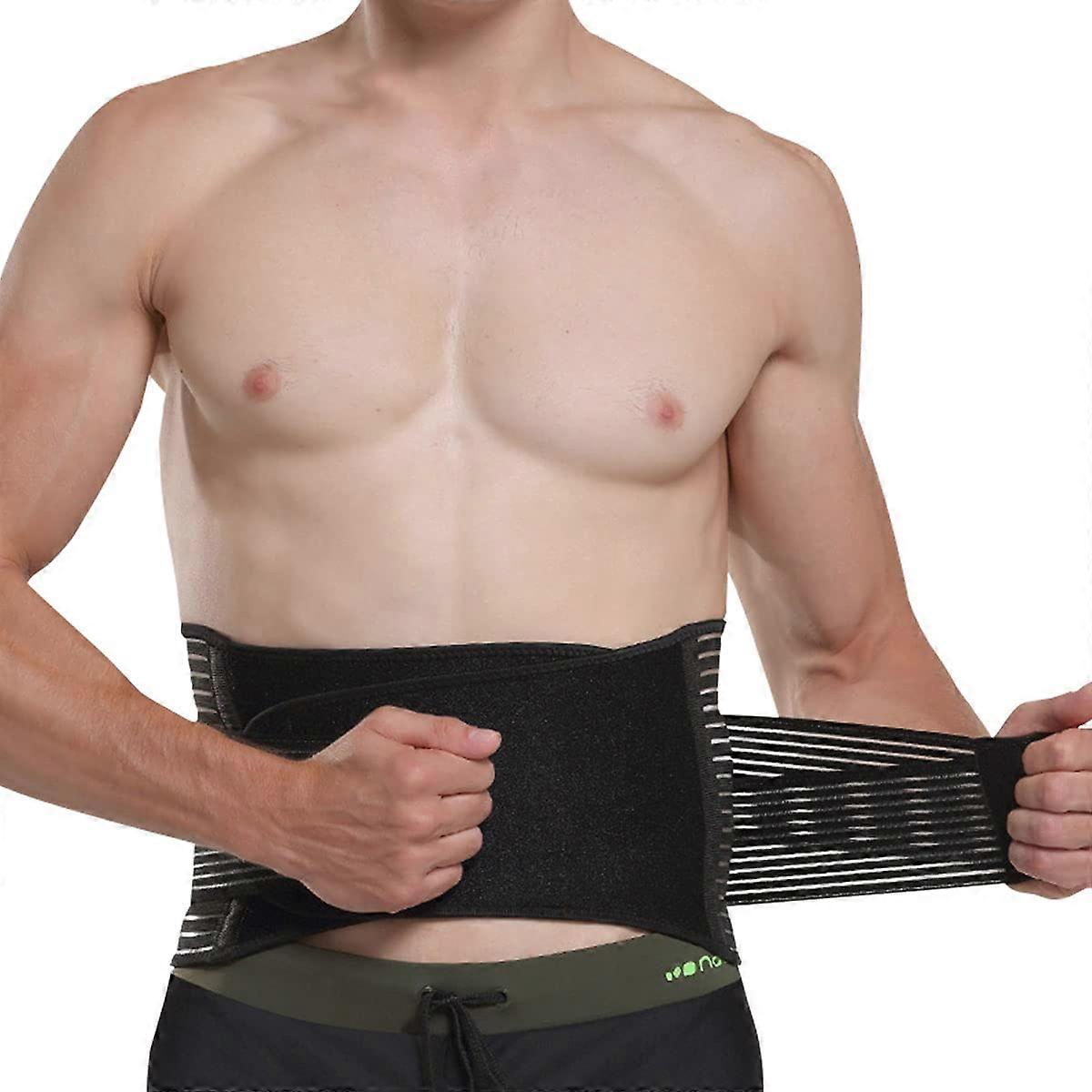 Back Support Brace with Adjustable Straps, Breathable Lumbar Support Belt, Pain Relief, Sizes M, L, XL