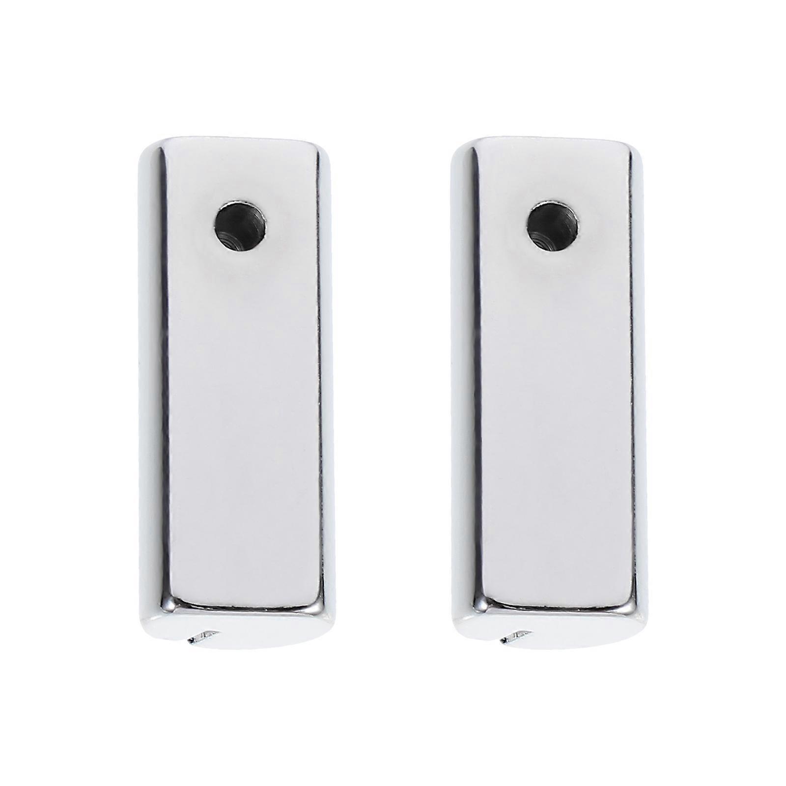 Copper Price Tag Holder for Display Use Sturdy and Safe with Opening for Paper Insertion Standard Size Silver 2 Pieces
