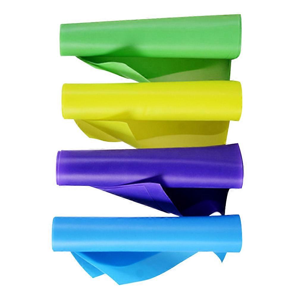 Gym Exercise Bands Tpe Tension Band For Home Gym Outdoor Exercise Strength Training Hip Thrusts Support Forward Backward Walks 4Set