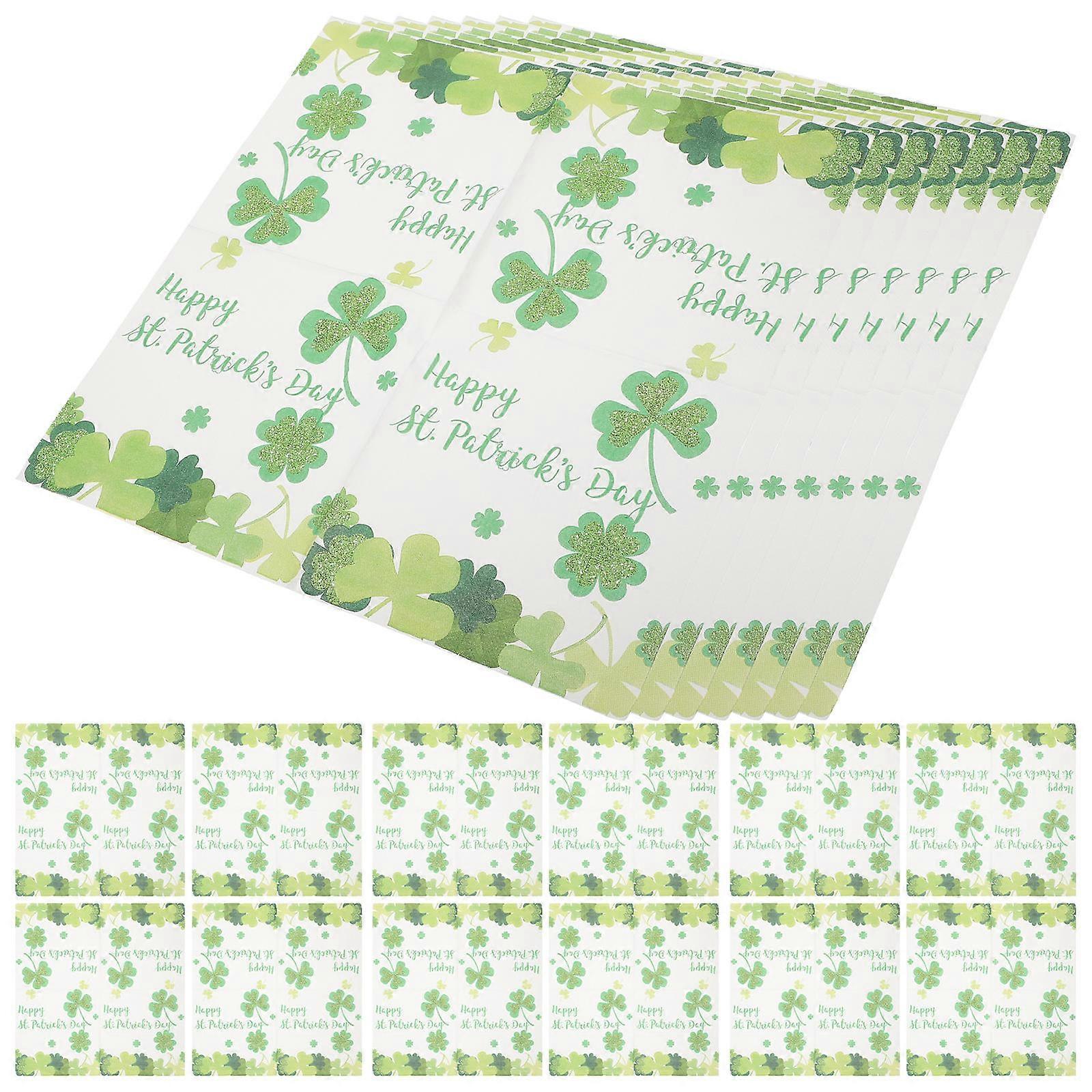 serviettes de table Patrick S Day Party serviette Multi 33x33x0 05cm carré fête à thème fête utiliser 40 feuilles