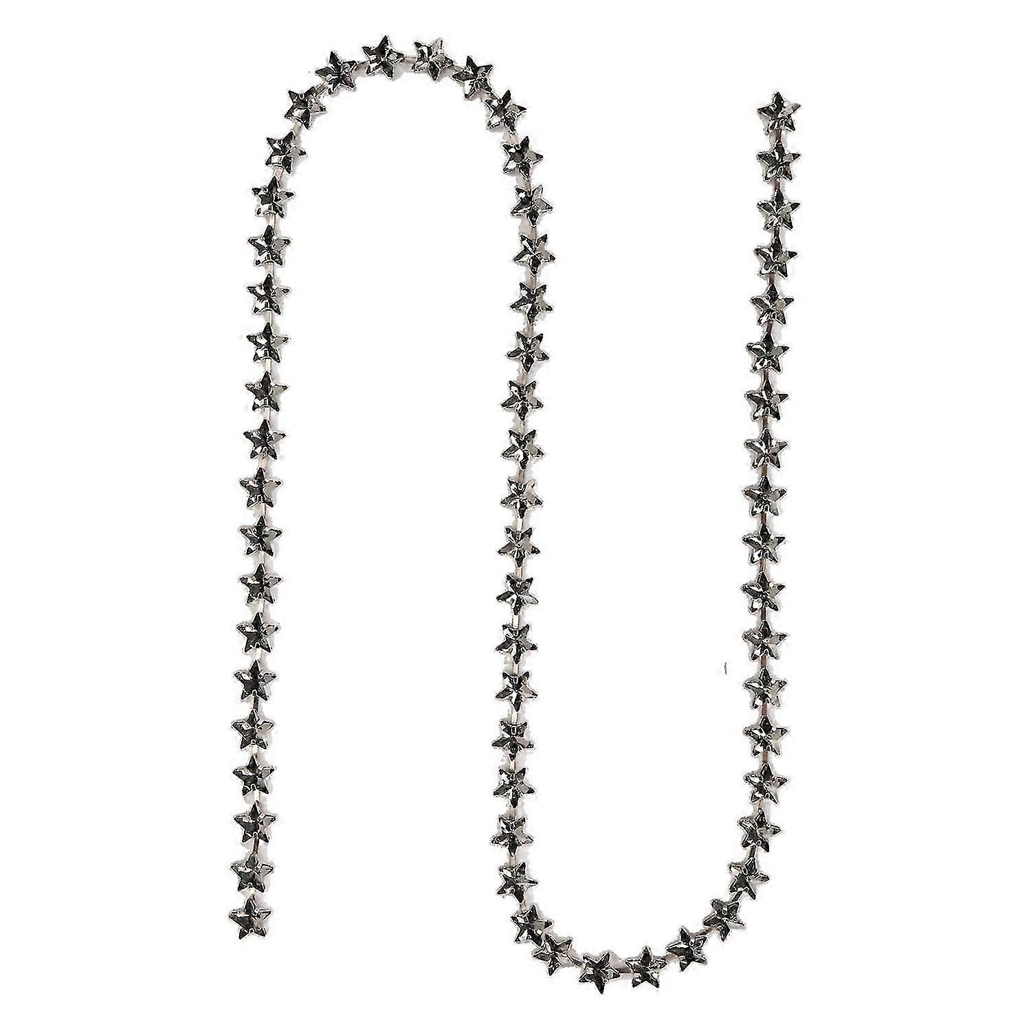 1 Yard Star Rhinestone Trim Chain 0.4in Width DIY Cuttable Crystal Rhinestone Claw Chain DIY Decorat