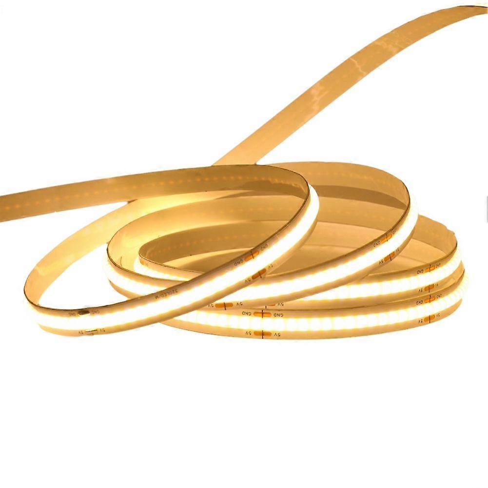 5m Low Voltage 24v 320 Leds/M COB Strip Width 8MM Warm White Light Flexible Cabinet Light Strip Sel
