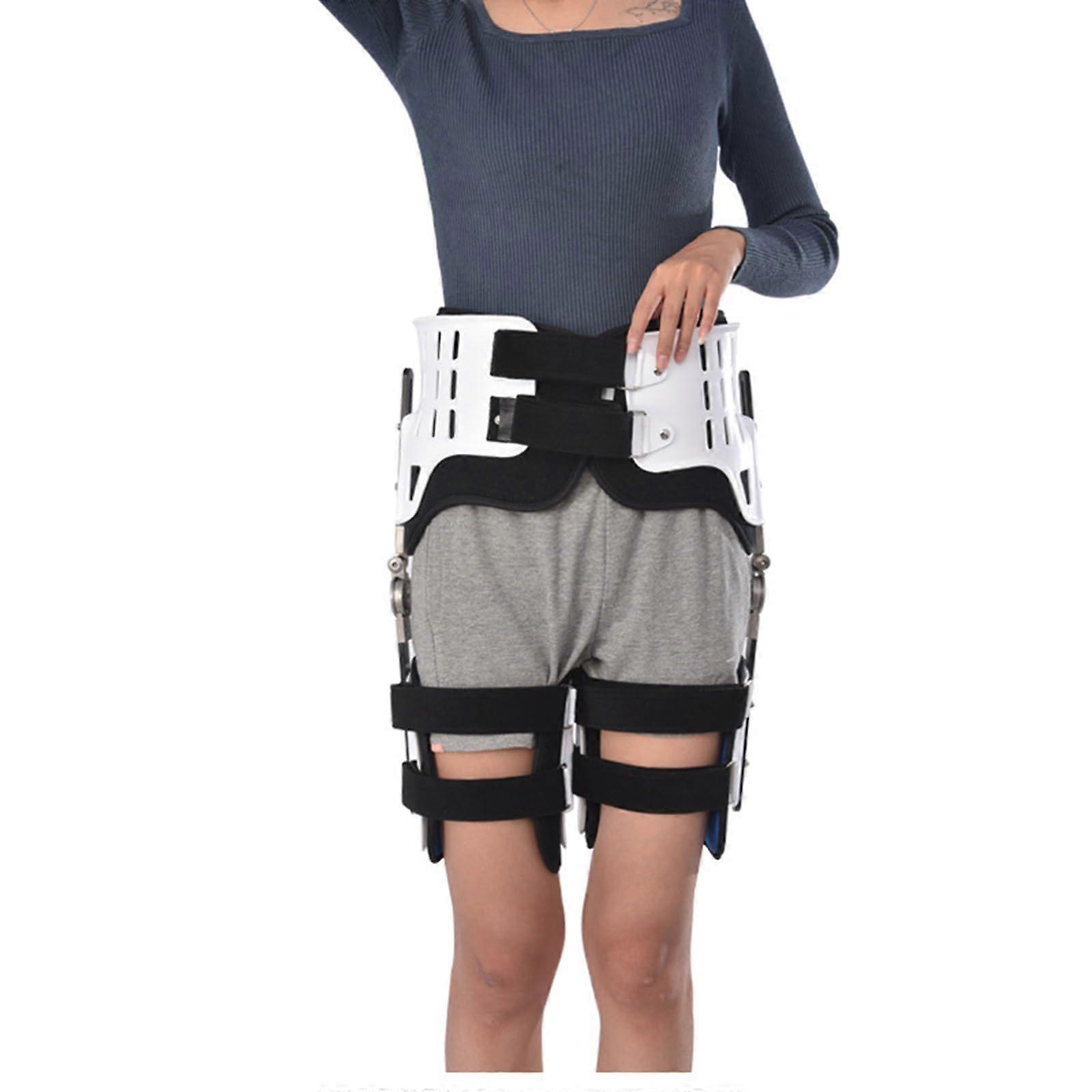 Adjustable Hip Joint Fixation, Bracket Hip Stabilizer Orthosis for Relieving Hip Groin Leg Pain, White