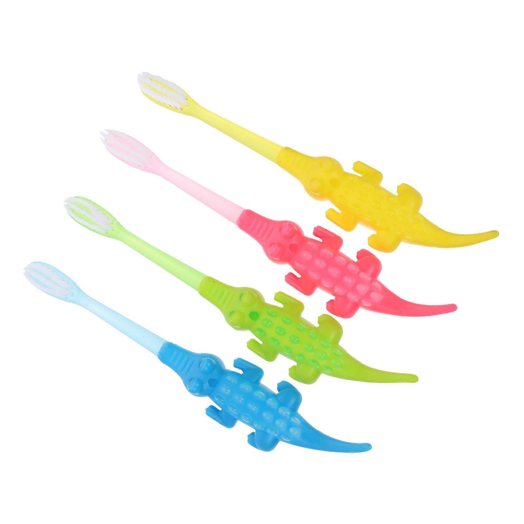 Pack of 8 Children's Toothbrushes with Shaped Bristles for Girls Hello Bubble
