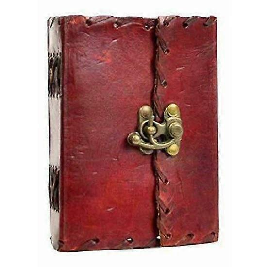 Small Leather Blank Book Journal Notebook Diary Poetry Book of Shadows  Clasp