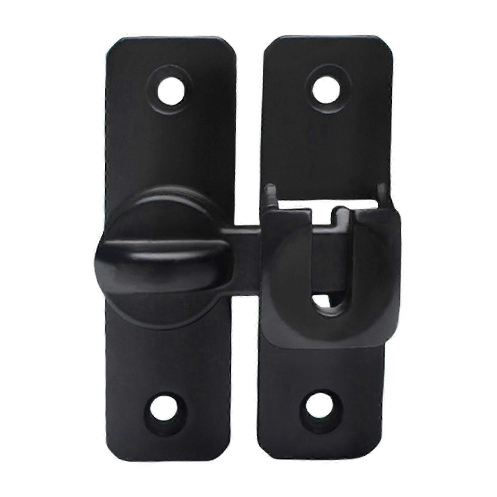 Convenient and Sturdy Aluminum Alloy Door Bolt Latches No Hole Need Suitable for Multiple Door Types Home Accessory elegant silver