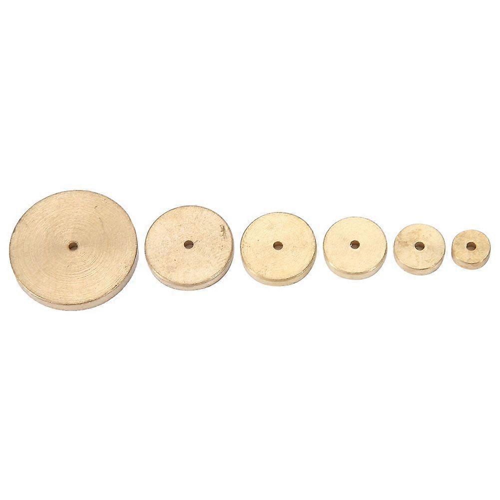 2025 Latest Model  6Pcs Leather Brass Space Set DIY Round Line Marking Hand