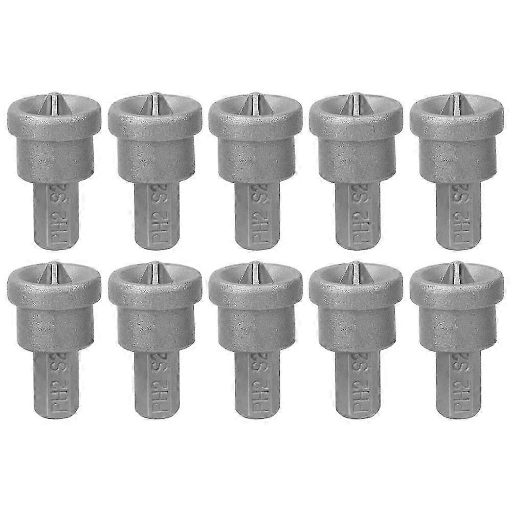 10pcs Drywall Dimpler Magnetic PH2 Bits for Plasterboard Screw Depth Stop Limit