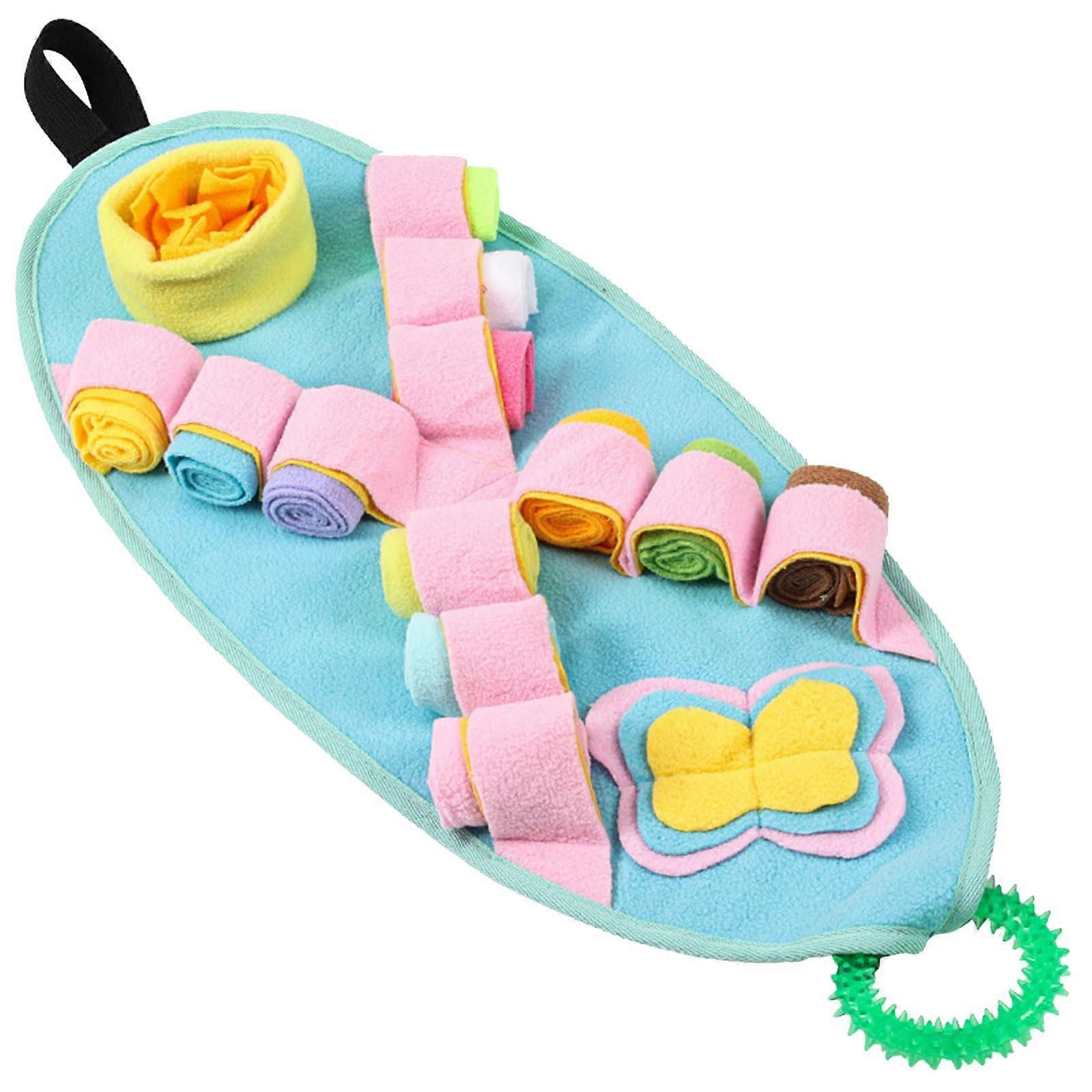 Dog Treat Dispensing Snuffle Toy for Puppies, Soft Chew Blanket for Small Dogs, Ideal for Teething and Playtime