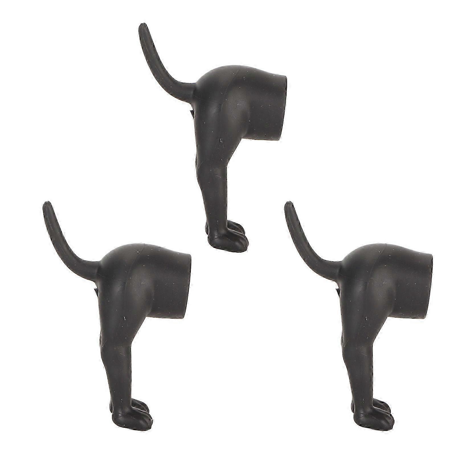 3Pcs Soft Durable Silicone Dog Pooping Toothpaste Dispenser for Bathroom