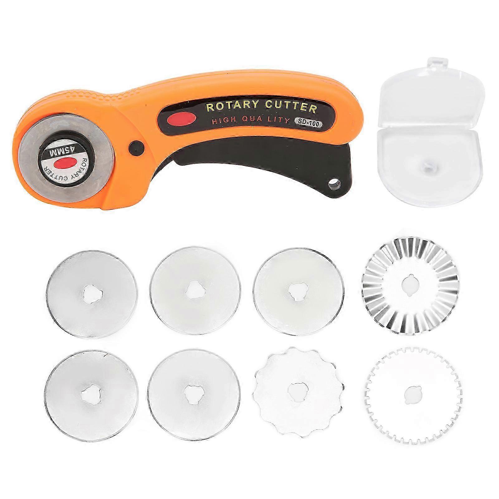 Manual Fabric Cutter for Sewing Leather with 8 Replacement Blades