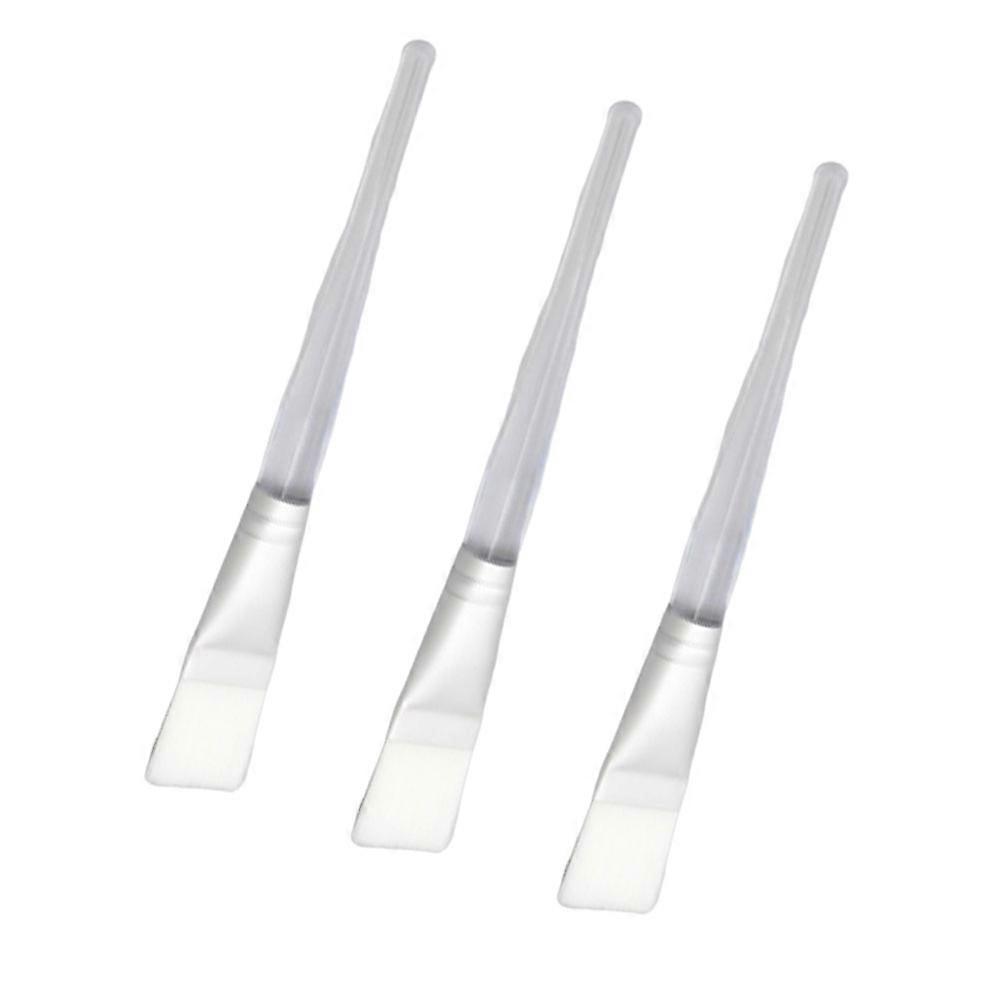 3pcs Transparent Crystal Face Applicator Brush Professional Tool for Smooth Facial Application Durable and Comfortable Design