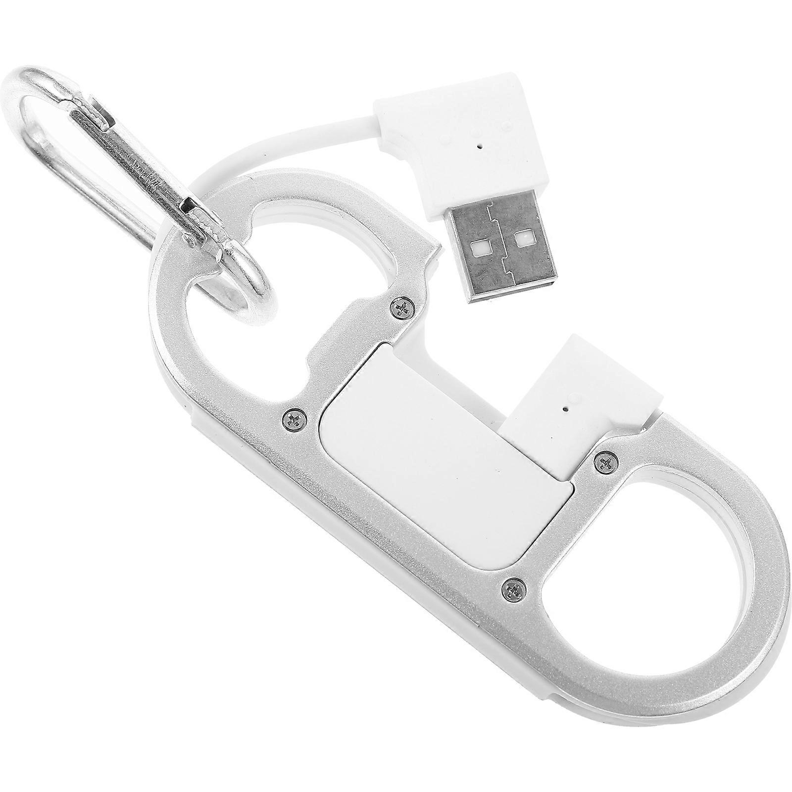 USB Data Cable Bottle Opener Key Ring for Men – Lightweight Portable Keychain for Daily Use, Friends & Family