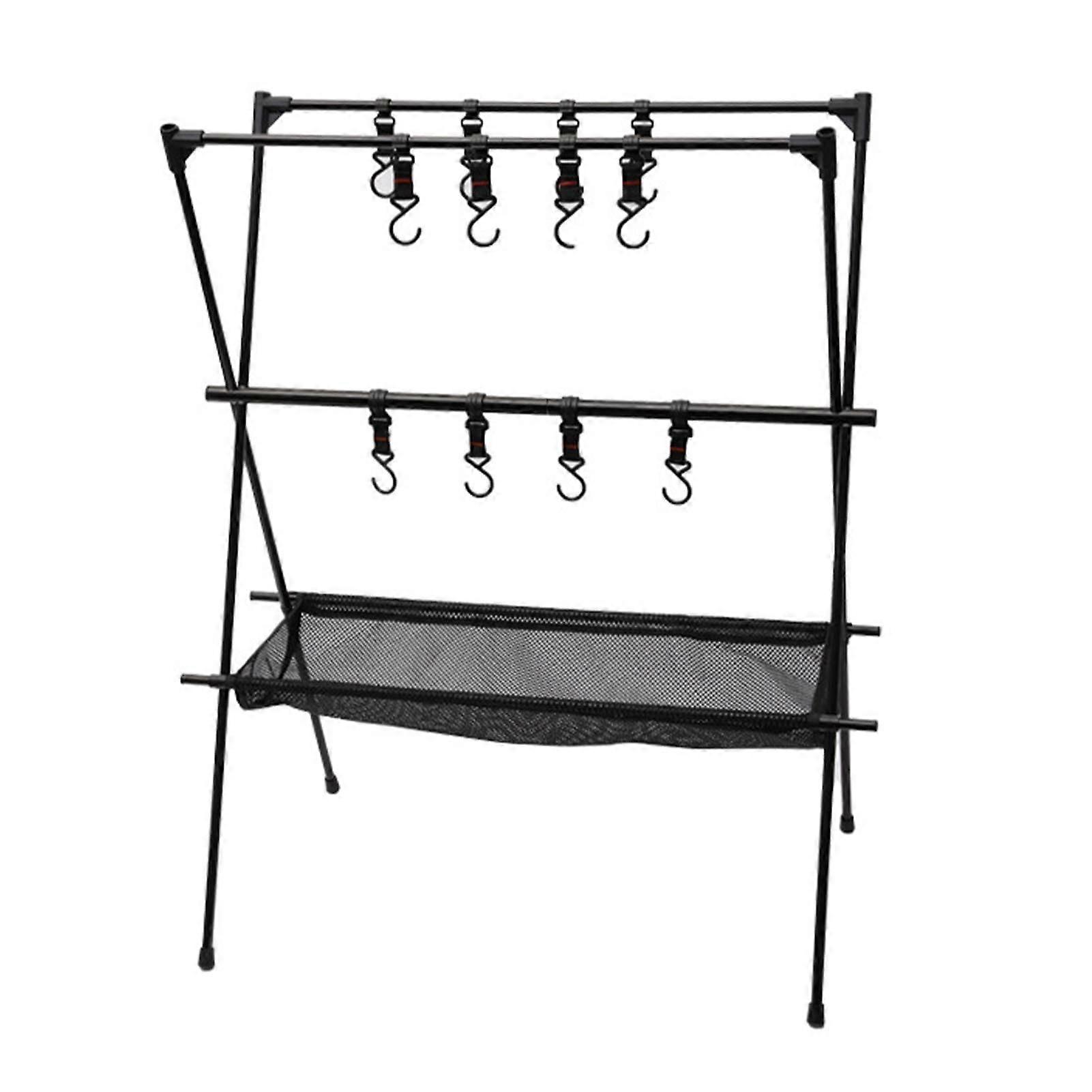 Camping Cookware Hanging Rack MultiLayer SpaceSaving Organizer Outdoor