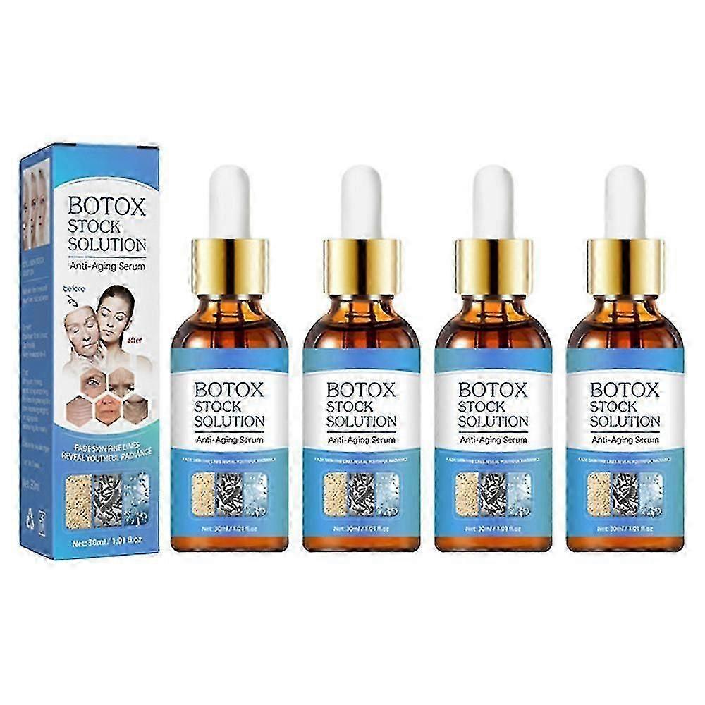 4x 30ml Botulinum Falten Entferner Instant Anti-aging Gesicht Serum Retinol Haut Straffung