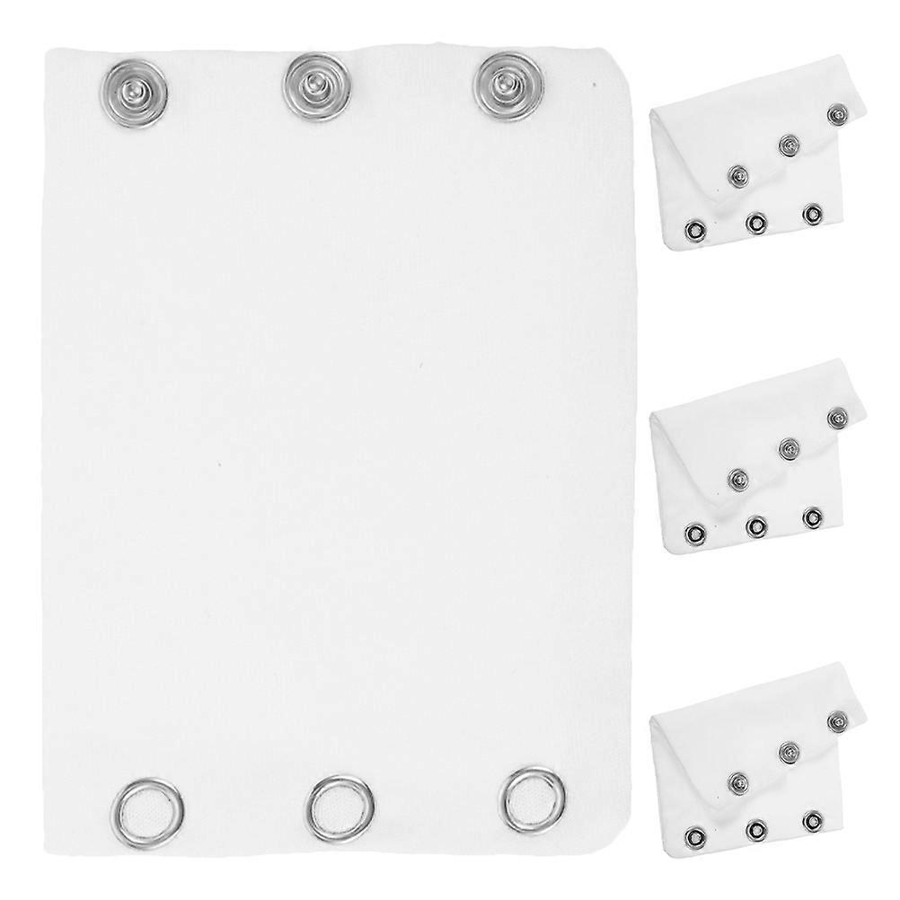 Baby Bodysuit Extender Snap Button for Comfortable Wear 4Pcs Fabric Pieces
