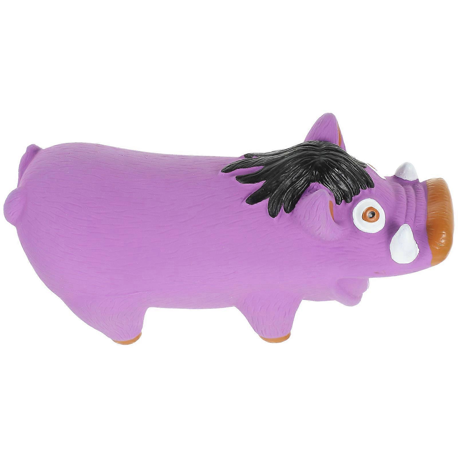 Squeaky Latex Chew Toy for Dogs – Pig Shape Lightweight Chew for Small to Large Dogs Indoor Outdoor Play Easy to Clean