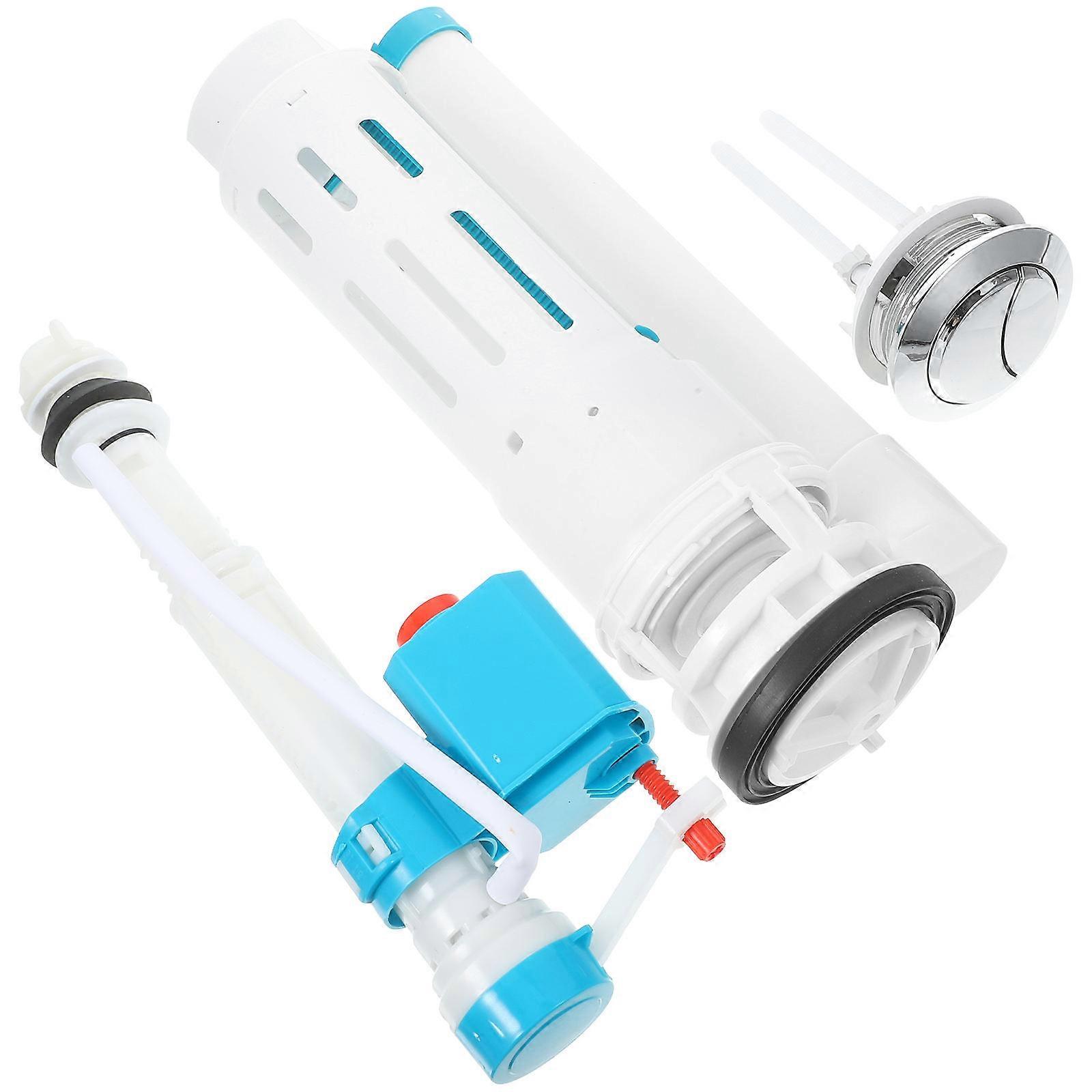 1 Set Toilet Tank Buttons Inlet Water Valve and Drain Valve for Vintage Toilets