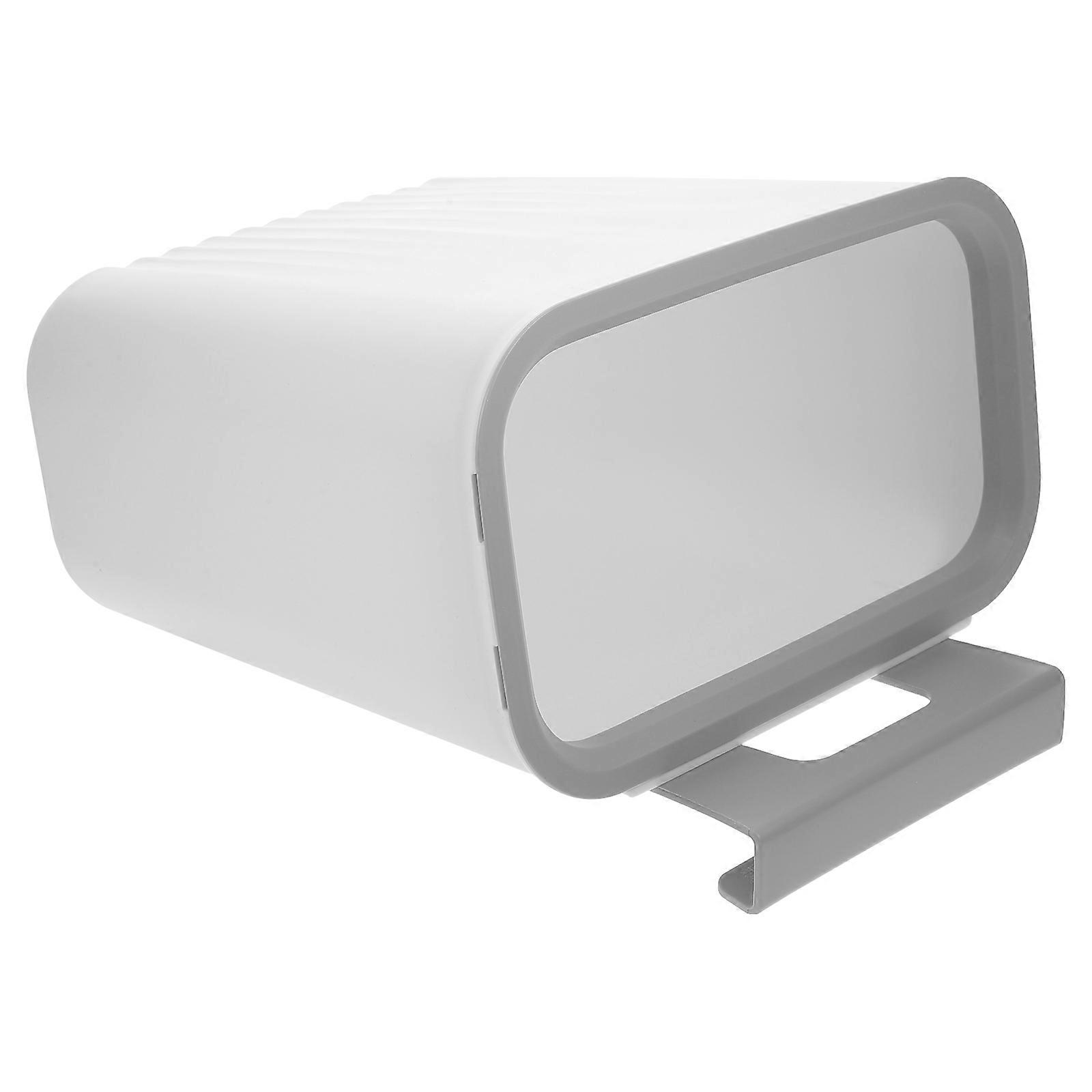 Hanging Garbage Bin Wall Mounted Space Saving For Office Workers 27X26CM White 1Set