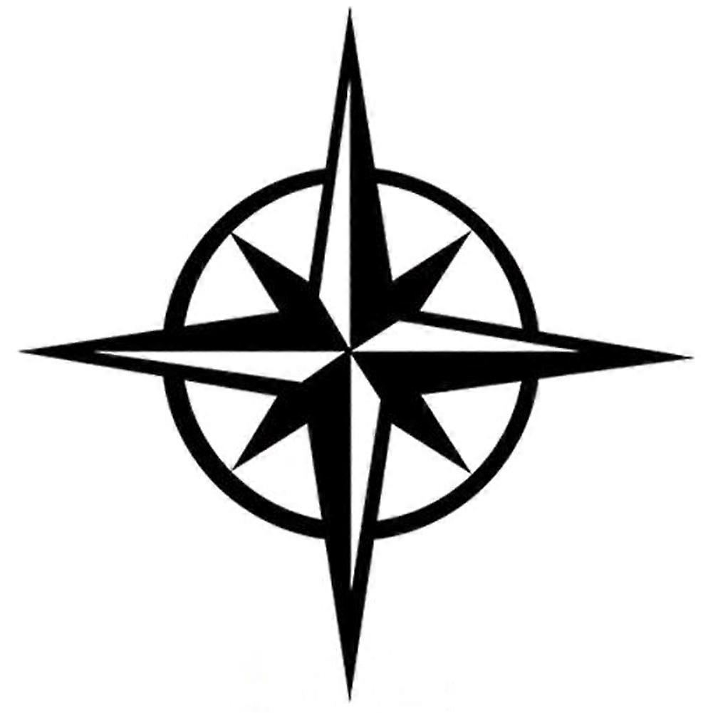Compass Removable Vinyl Wall Sticker Decal for Living Room Bedroom Home Background Art Decor