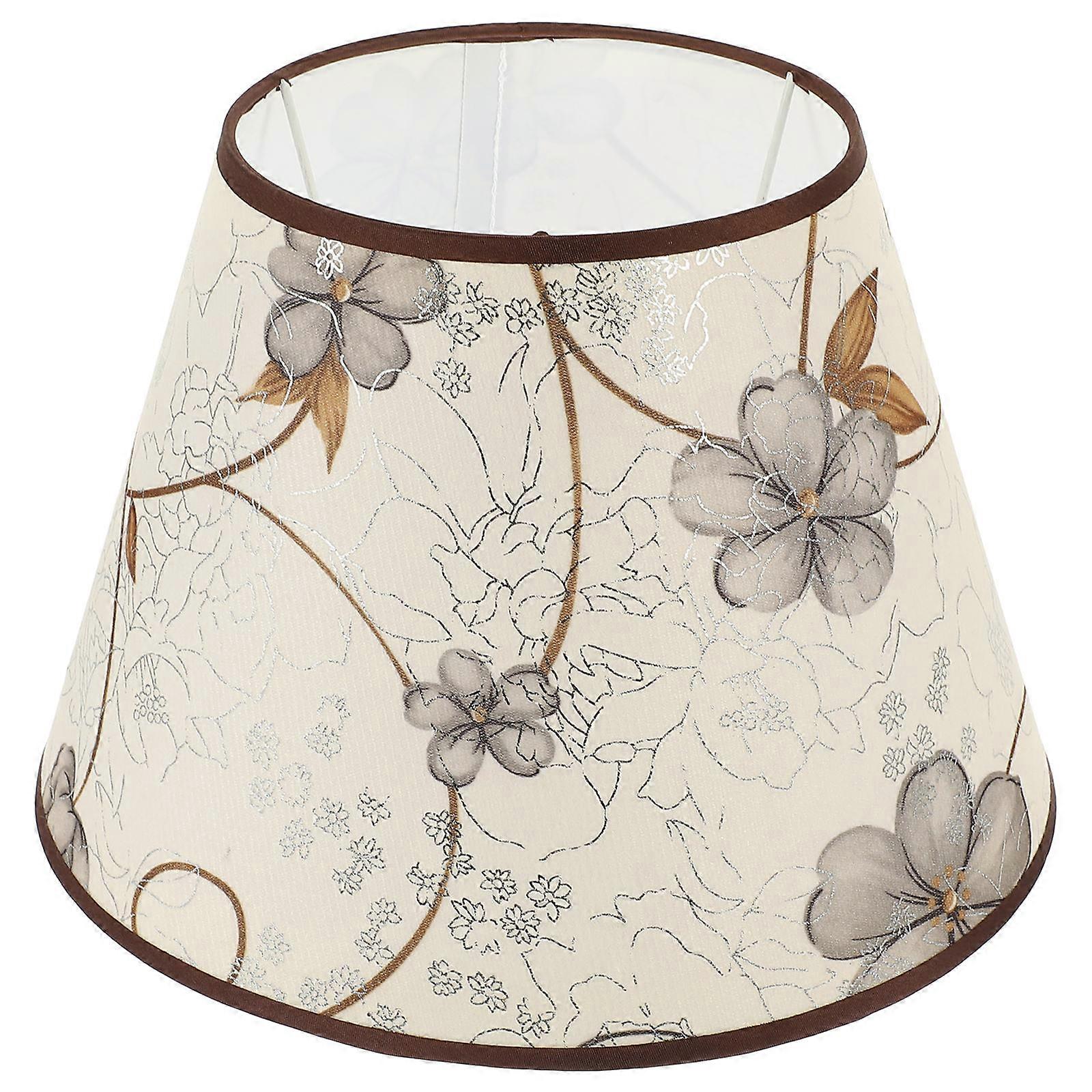 Delicate And Simple Lampshade For Table Lamp Flower Pattern Universal Lamp Cover 28x28x19.3CM 1Pcs