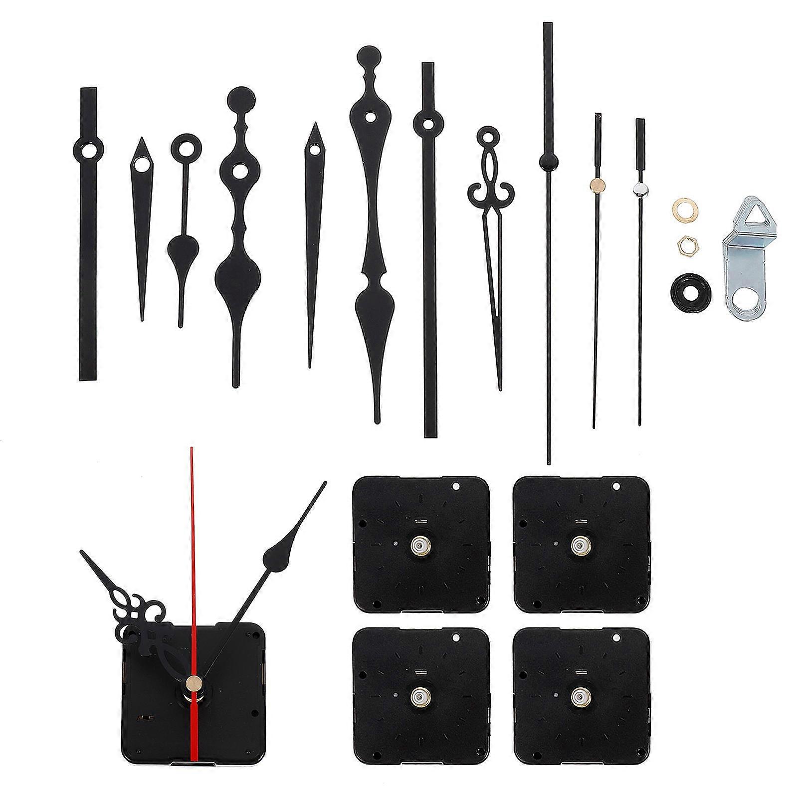 4 Sets DIY Clock Movement Replacement Mechanism with Pointer Parts