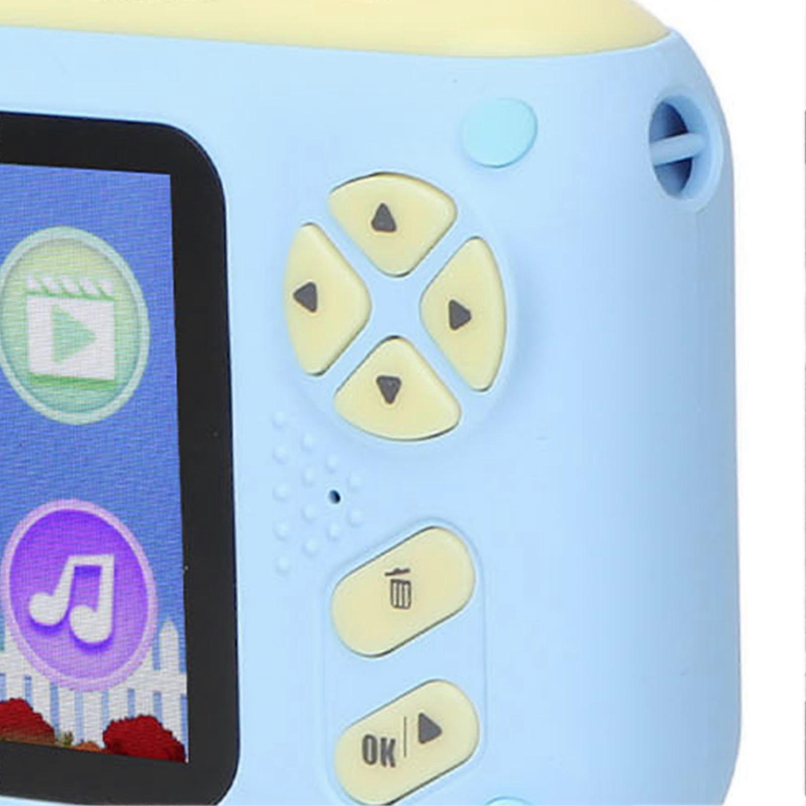 Kids Camera Dual Camera USB Charging Cartoon Kids Selfie Camera Inbuilt Puzzle Games for Outdoor