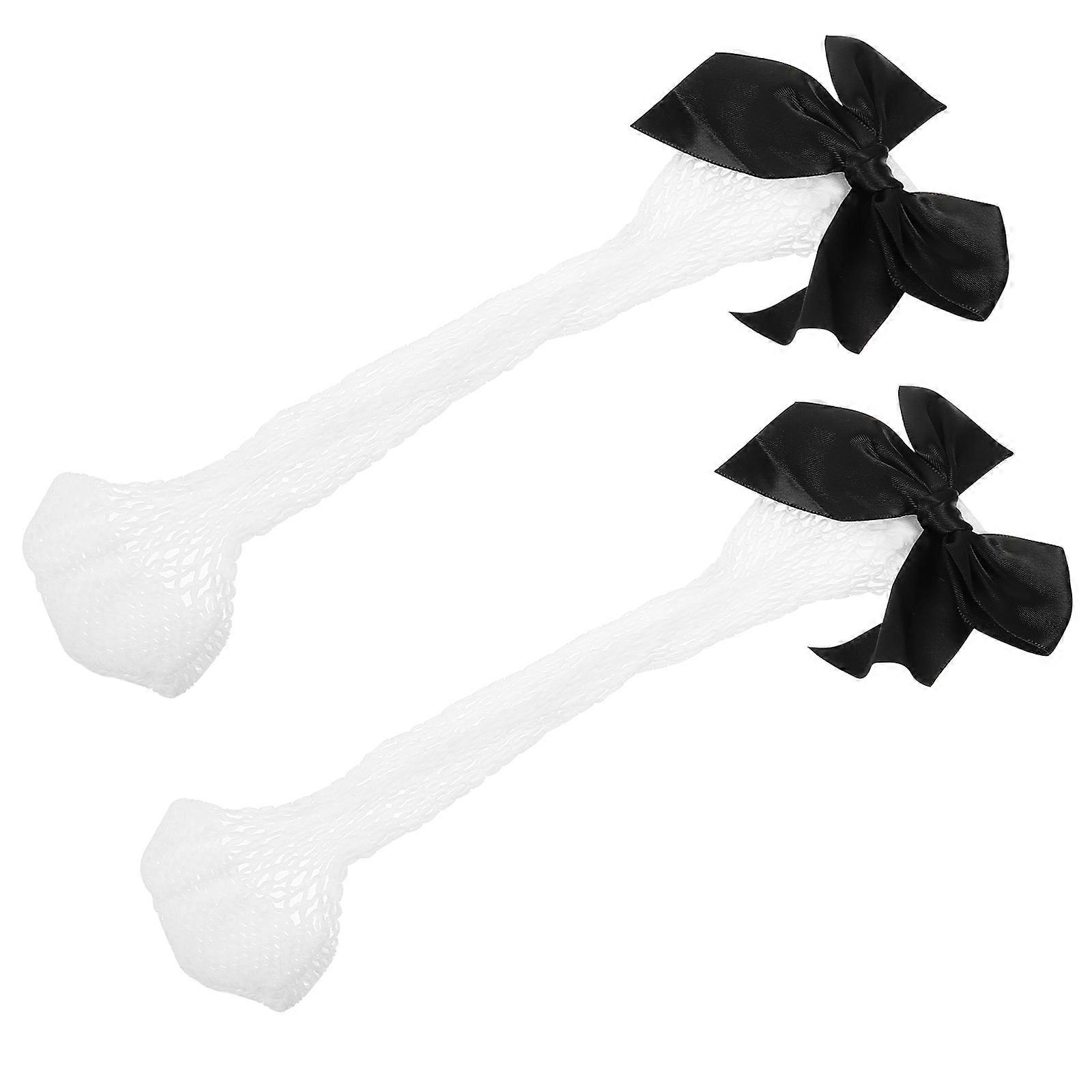 Girls Ballet Socks Childrens Mesh Thin Socks Black Bow Design High Ankle 1Pair