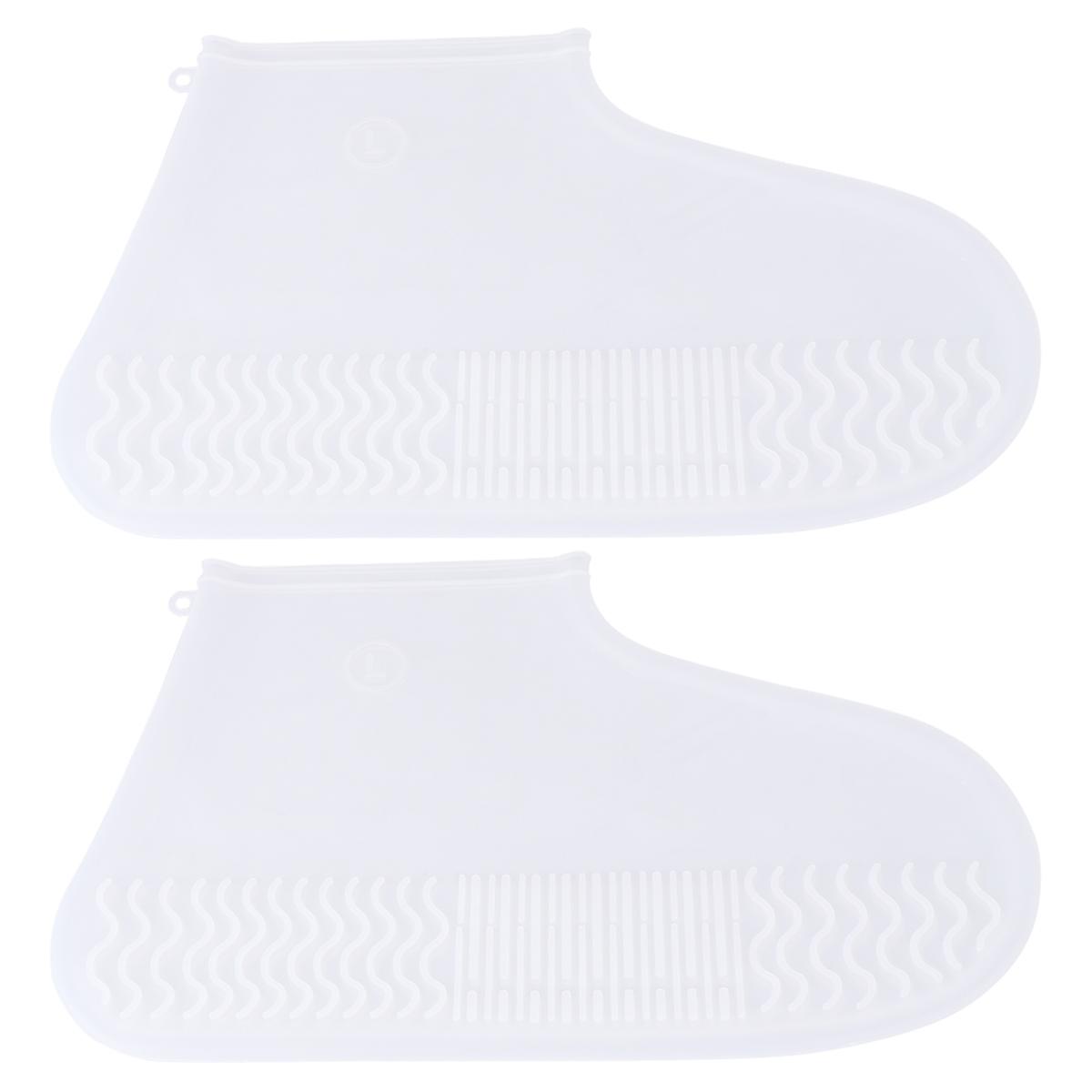 Silicone AntiSlip Overshoe for Rainy Days with Thickened Soles Lightweight and Easy to Carry Size