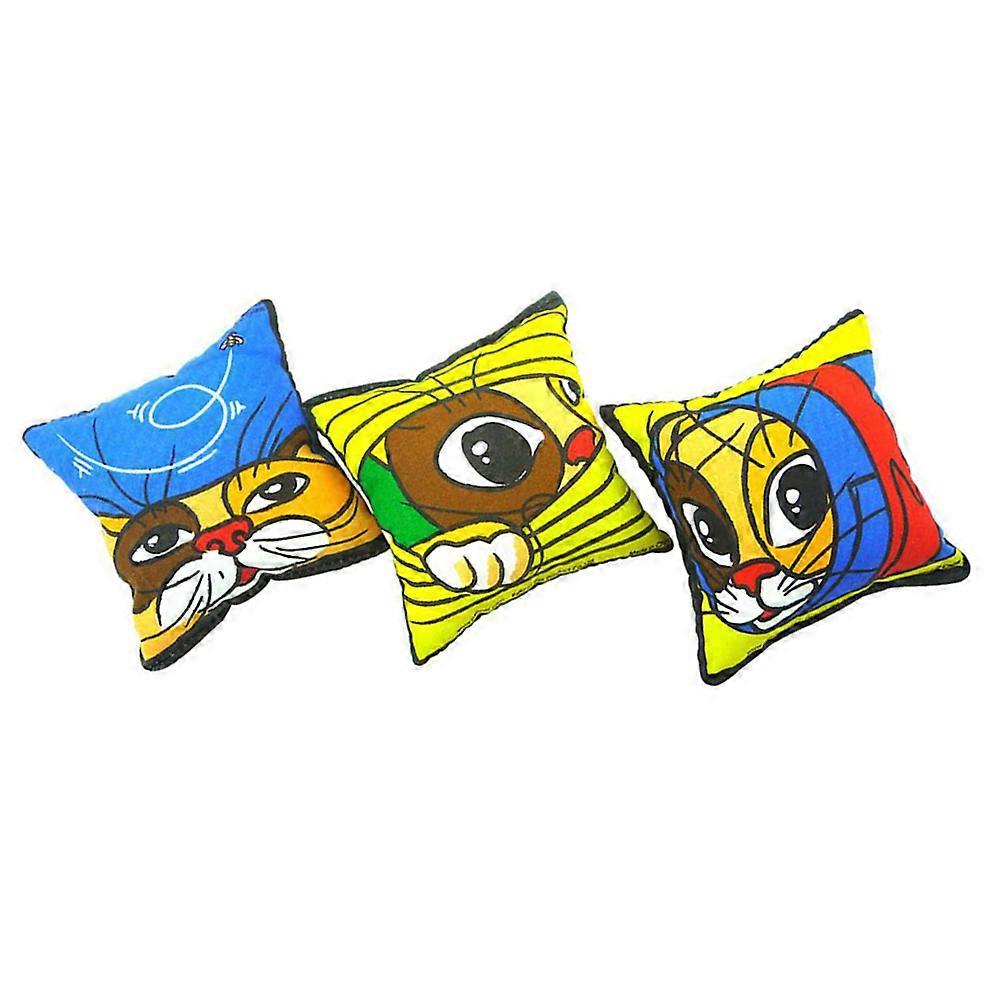 Aesthetic Cat Toys Pillow Design Pet Supplies Safe for Playing Training 3Pcs