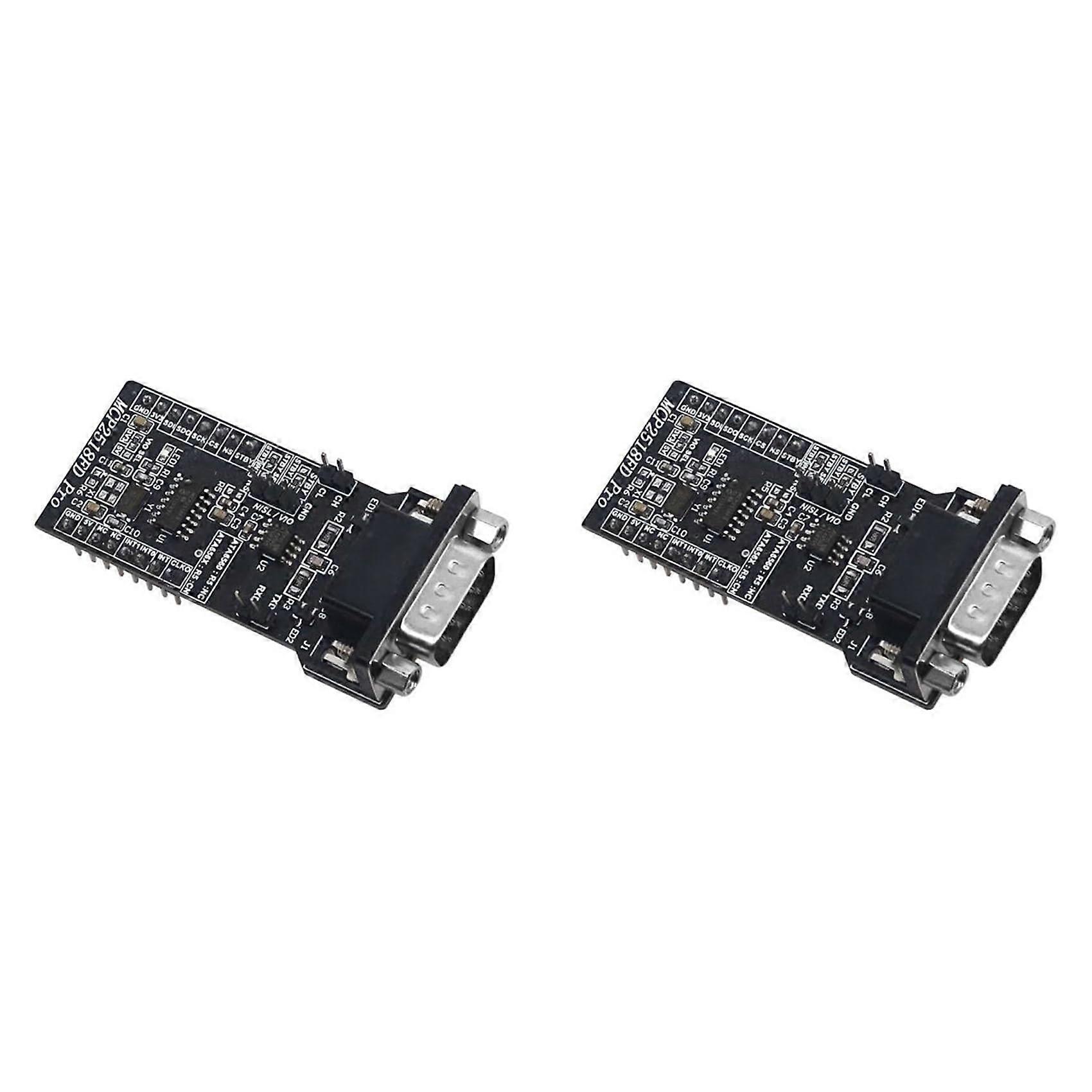 2 x SPI A CANFD MCP2518FD CAM Bus Transceiver ATA6560 Super MCP2515 Controller