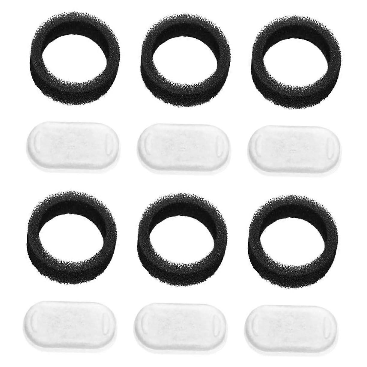 Cat Fountain Filter Replacement - 6 Sets for Cat Water Fountain - Ensures Clean Water, Improves Liquid Absorption, Compatible with Most Models