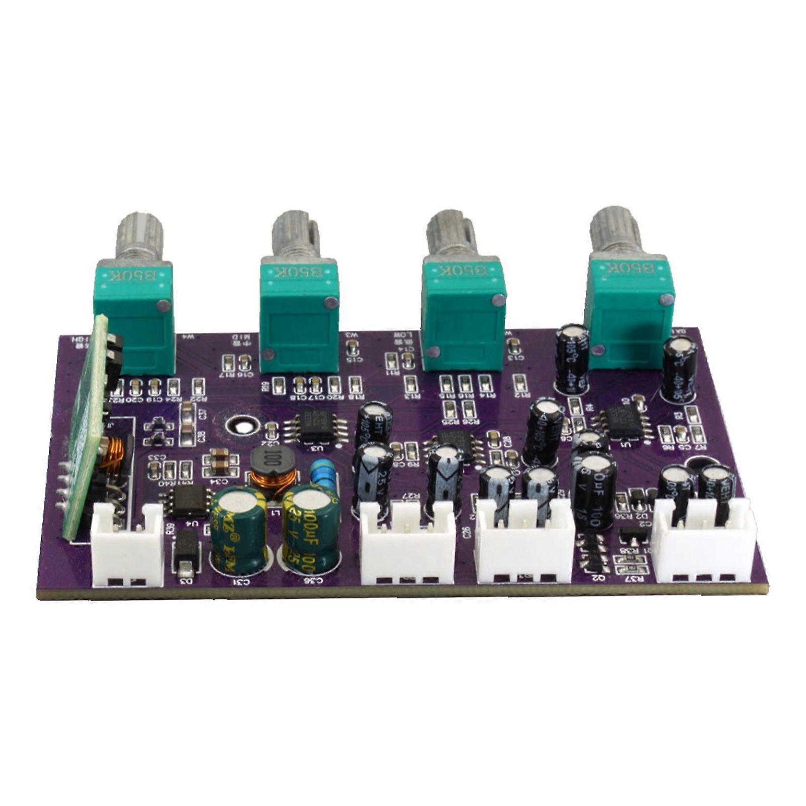 Preamplifier Tone Board Bluetooth-compatible Speaker MP3 Modification Amplifier Board Control Panel 9-29V Power Supply Multicolor