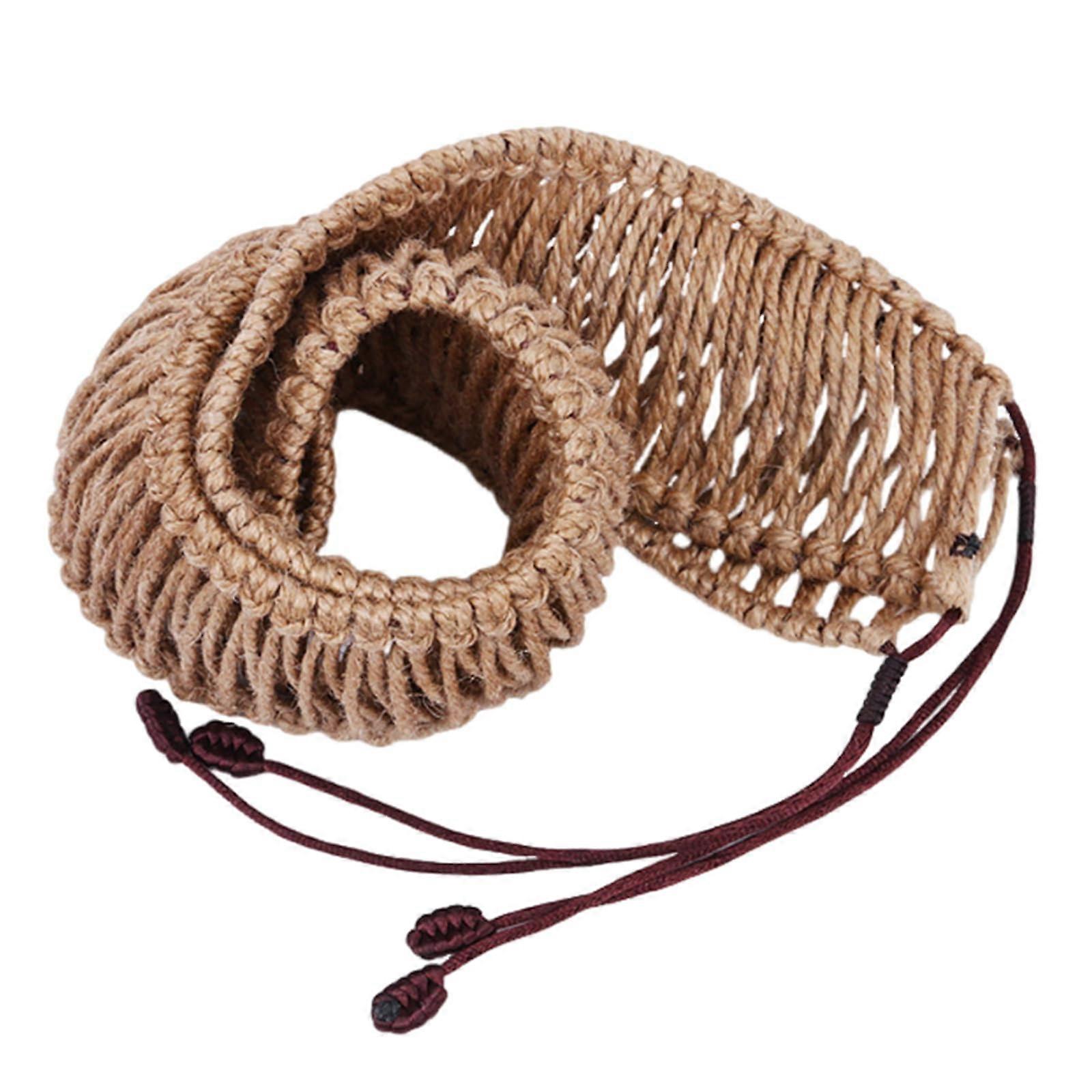 Steel tongues, drum string, wrapped, braided rattan rope, handcrafted woven rope accessories, 13note ethereal drum string