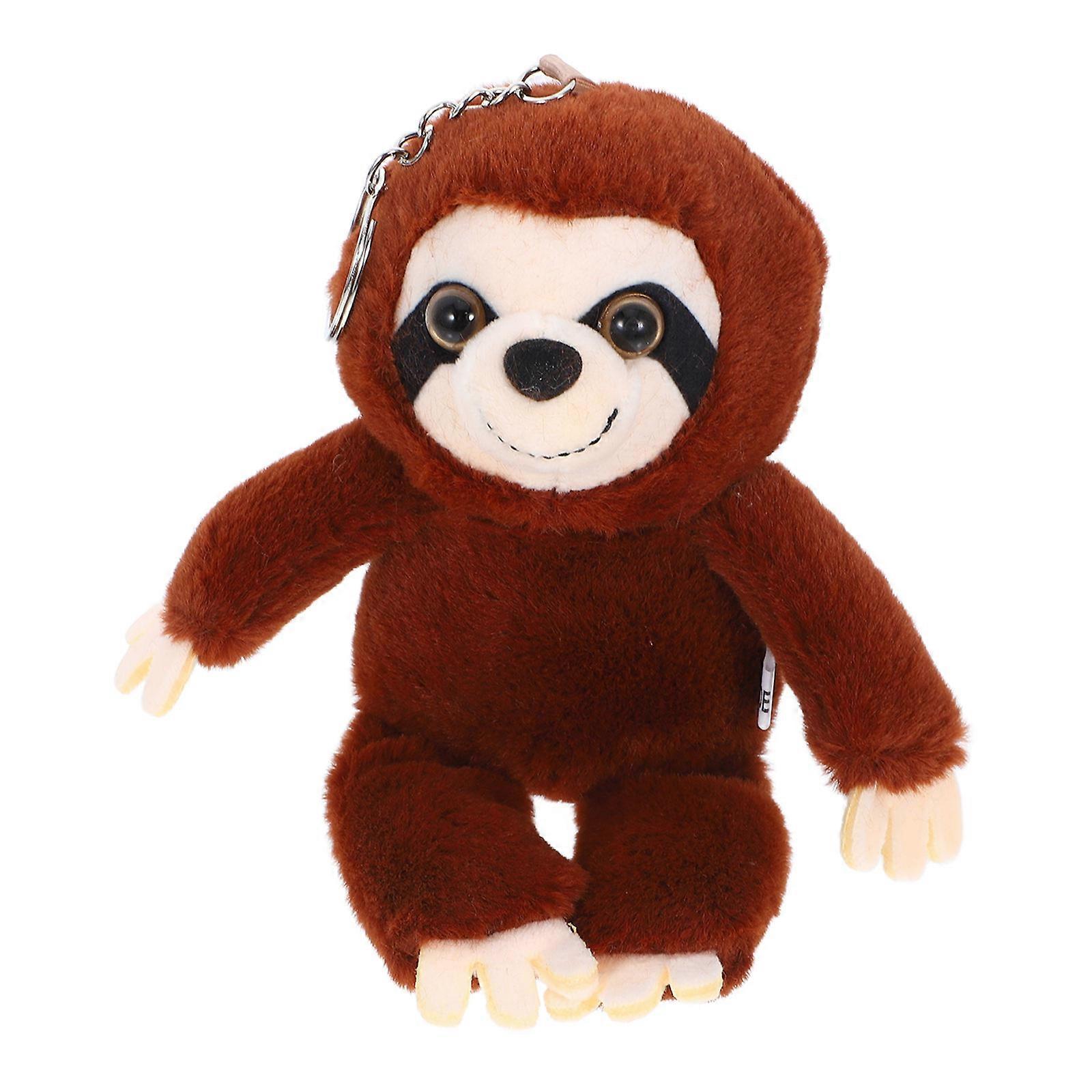 Sloth Plush Doll Keychain Pendant Bag Hanging Ornament Keyring Charm 2pcs