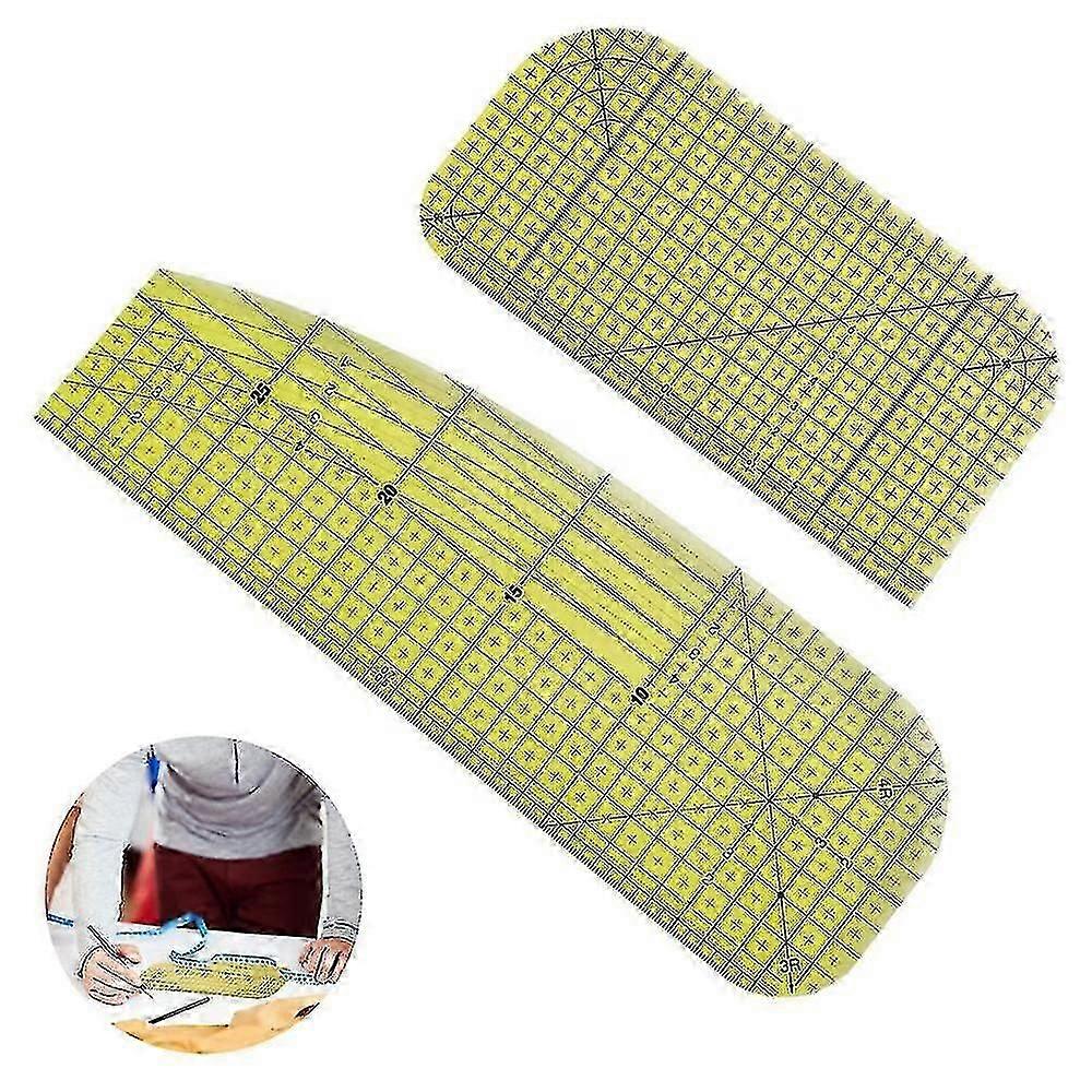 Hot Ruler Hot Hemmer Ruler Iron Ruler Sewing Tools Ant Ruler Compatible With Electric Iron Home Lroning , 2 Different S